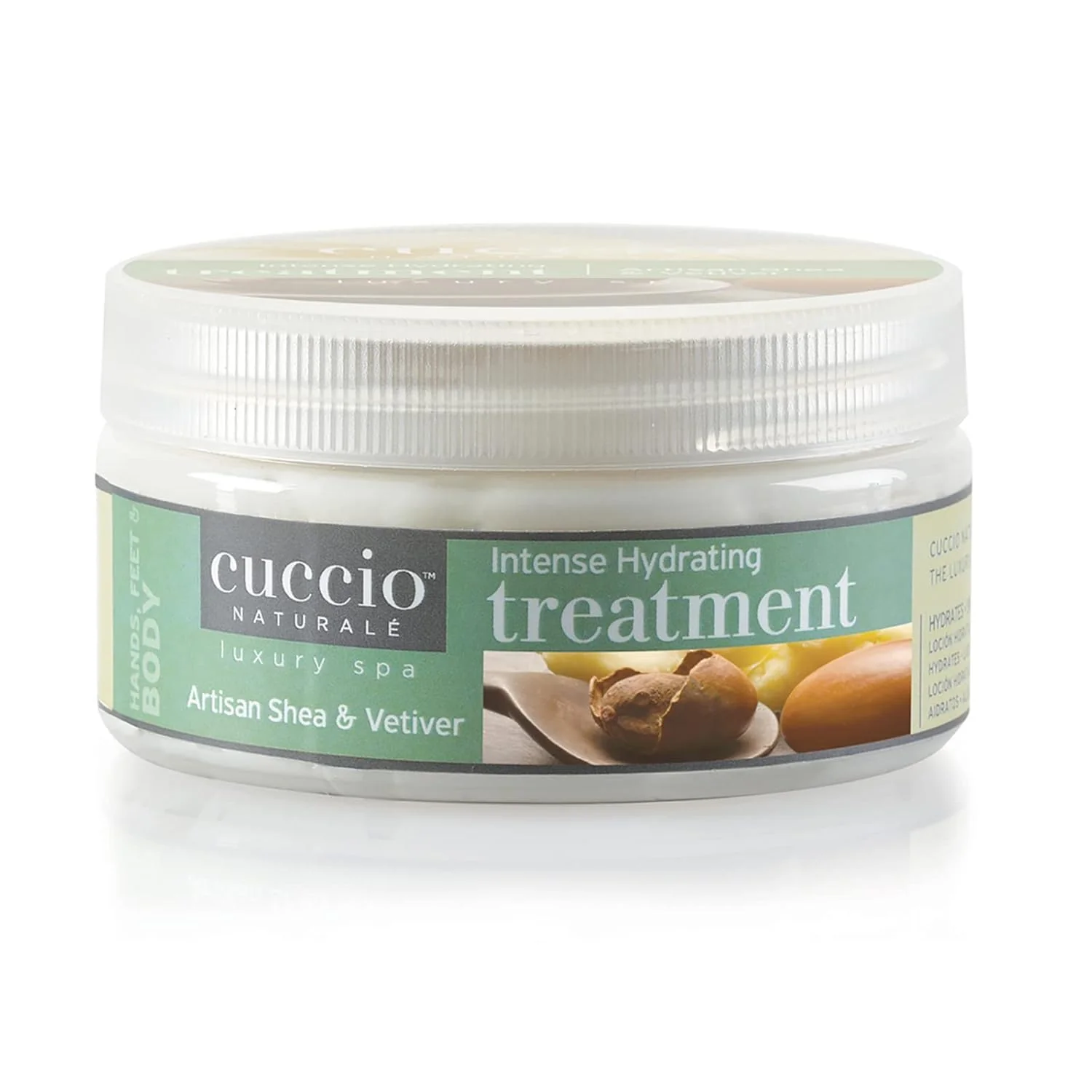 Superior Cuccio Intense Hydrating Treatment - 8 oz Shea Vetiver Moisturizing Cream for Dry Rough Skin - Deep Nourishment with Vitamins and Oils - Daily Use Original Design