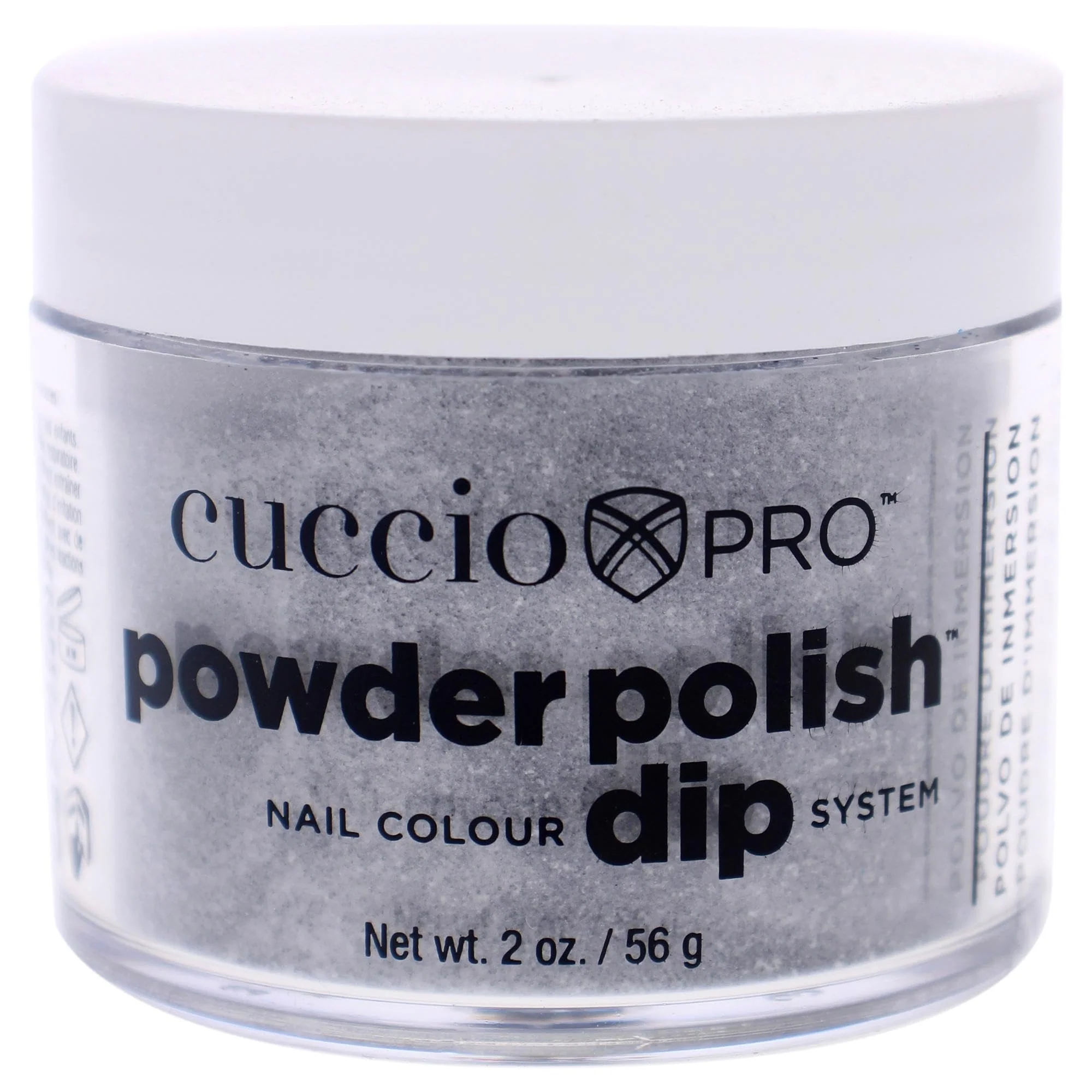 Environmentally Friendly Cuccio Pro Powder Polish Dip Black Glitter Nail Lacquer for Manicures Pedicures Easy Fast Application Removal No LED UV Light Needed Casual