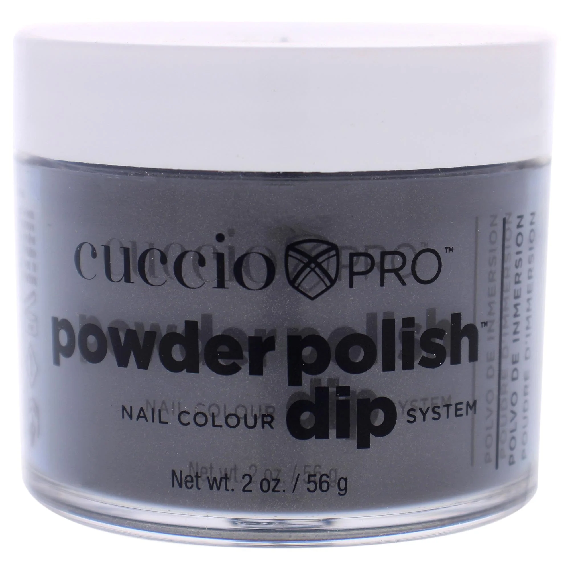 Durable Cuccio Pro Powder Polish Dip - Silver W Gray Undertones - Nail Lacquer for Manicures Pedicures Easy Fast Application Removal - No LED UV Light Verified