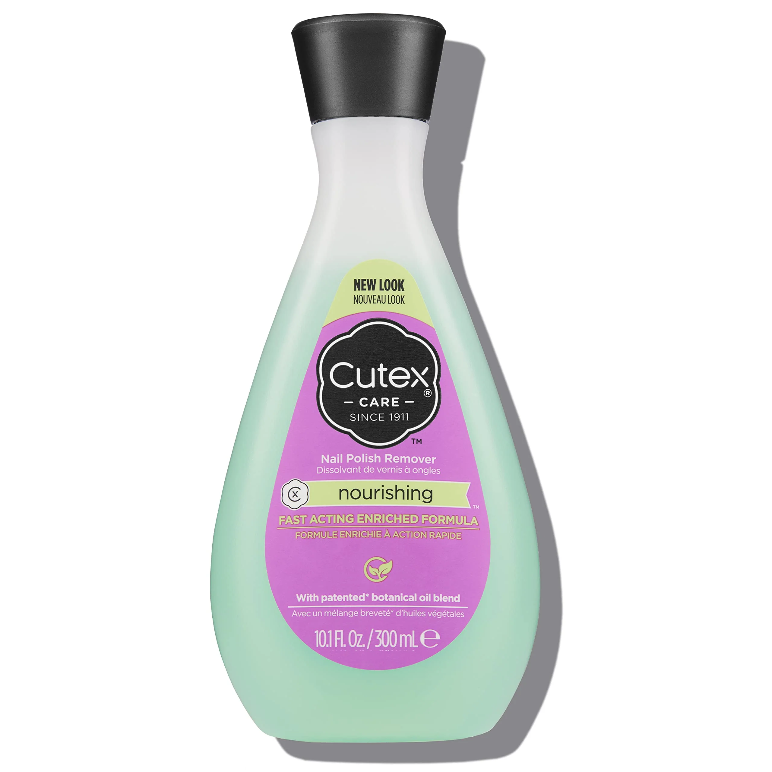 Original Design Cutex Nourishing Nail Polish Remover Leaves Fingernails Toenails Looking Healthy Contains Vitamins E 10.1 fl oz Solid