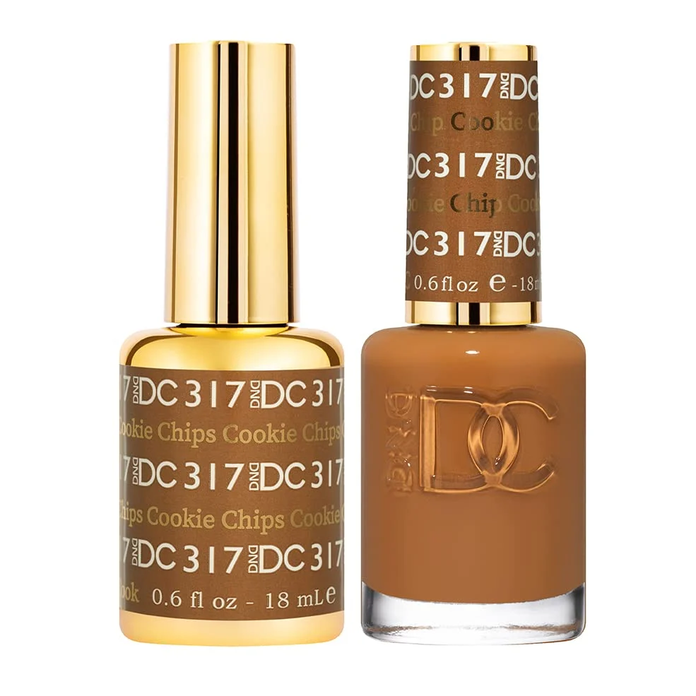 Professional DNDDC Duo 317 Cookie Chips - Gel Matching Lacquer Polish 0.6 Ounce DNDDC317C Minimalist