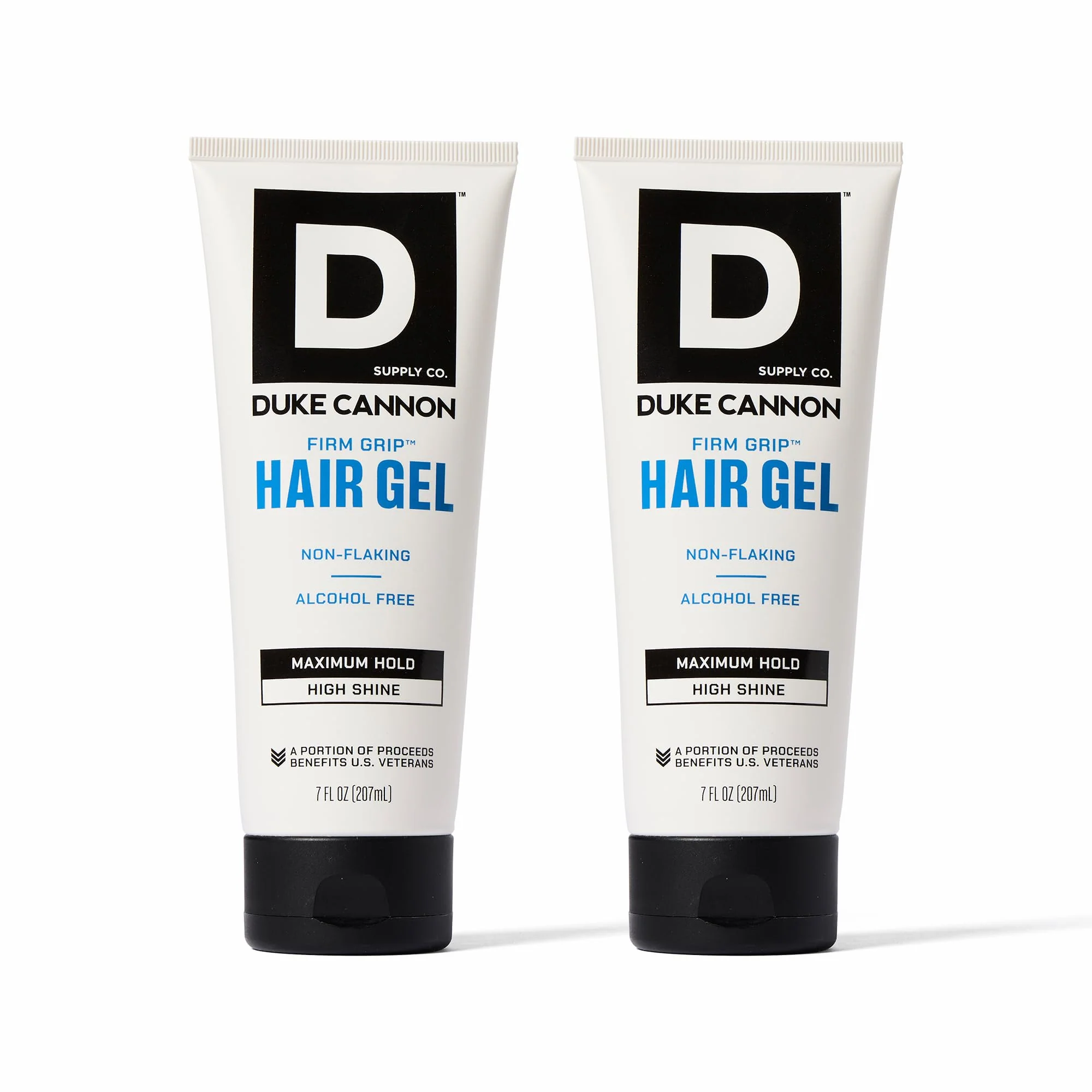 Fashionable Duke Cannon Firm Grip Hair Gel 7 oz - Maximum Hold High Shine Alcohol- Water-Based Formula with Coconut Oil Oat Extract I for Short Fast