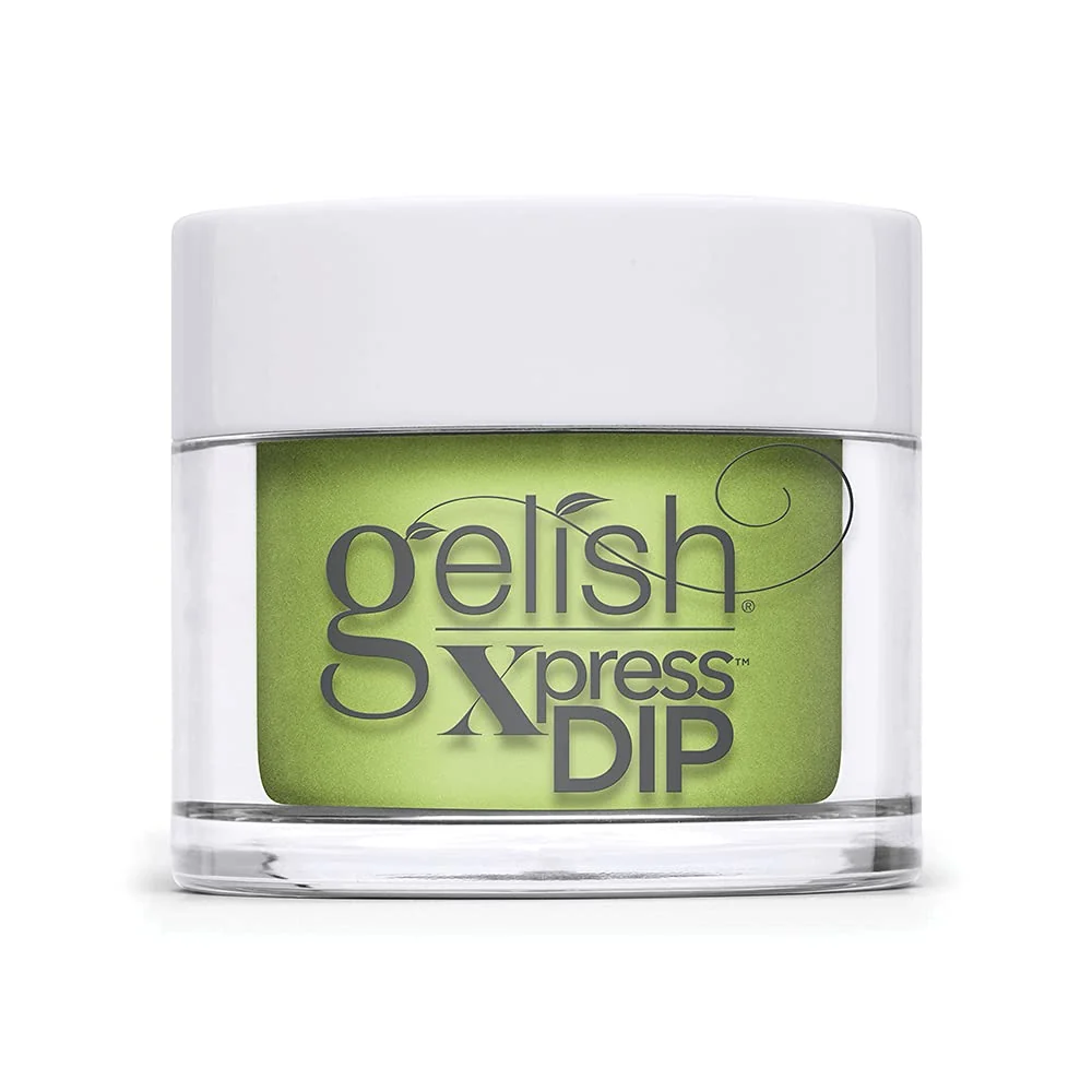 Smart Gelish Feel the Vibes Collection Xpress Dip N Brush Powder Nail Manicure - Into The Lime-Light 1.5 oz Smooth