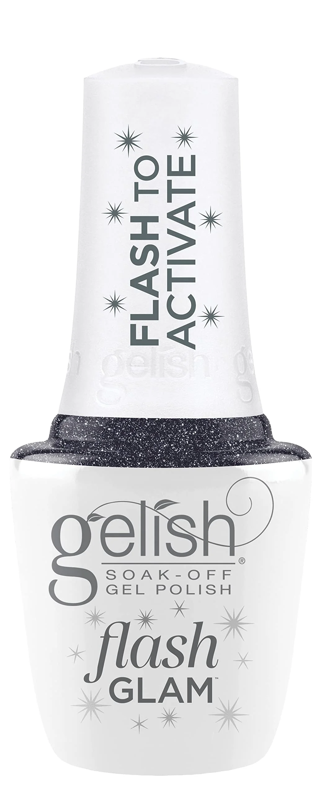 Genuine Gelish Flash Glam Sparkling Glitter Gel Polish - Stop Glistening 15 mL Luxury