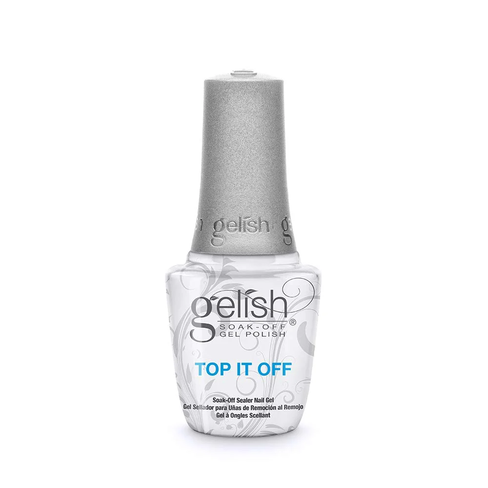 Professional Gelish Top It Off High-Gloss Gel Nail Polish Top Coat Sealer 0.5 oz Elegant