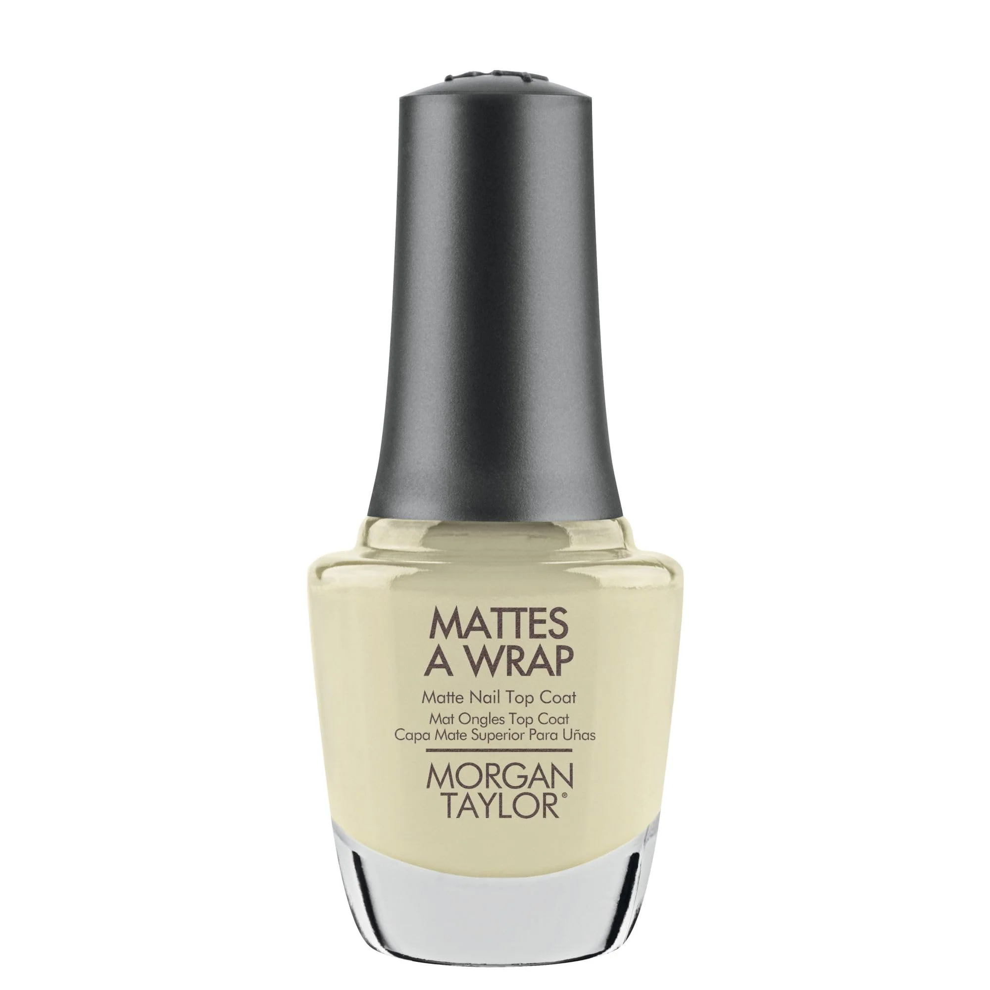 Premium Material Morgan Taylor Mattes A Wrap Matte Top Coat - Chip-Resistant Matte Finish for All Nail Types Glossy Nails to Matte in Seconds Long-Lasting Innovative
