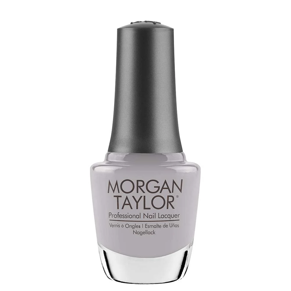 Fashionable Morgan Taylor Nail Lacquer Cashmere Kind Of Gal Silver Professional Lacquer Vibrant Chip-Resistant Fast-Drying Long-Lasting High-Shine Top-Quality
