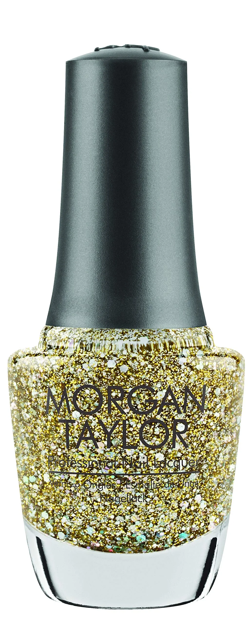 Optimized Morgan Taylor Nail Lacquer All That Glitters Is Gold Gold Sparkle Professional Lacquer Vibrant Chip-Resistant Fast-Drying Long-Lasting Authentic