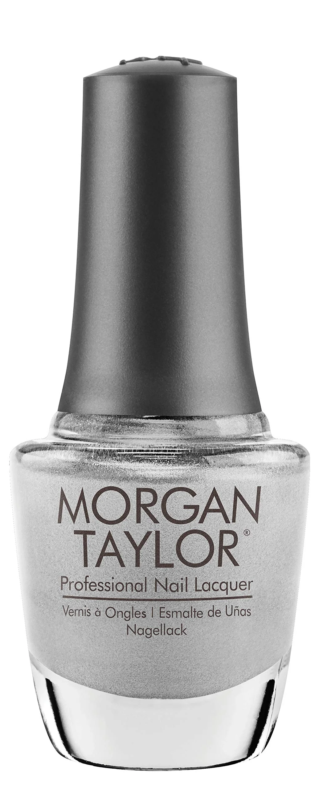 Unique Morgan Taylor Nail Lacquer Disney Villains Collection Fashion Above All Silver Professional Vibrant Chip-Resistant Fast-Drying Long-Lasting Organic