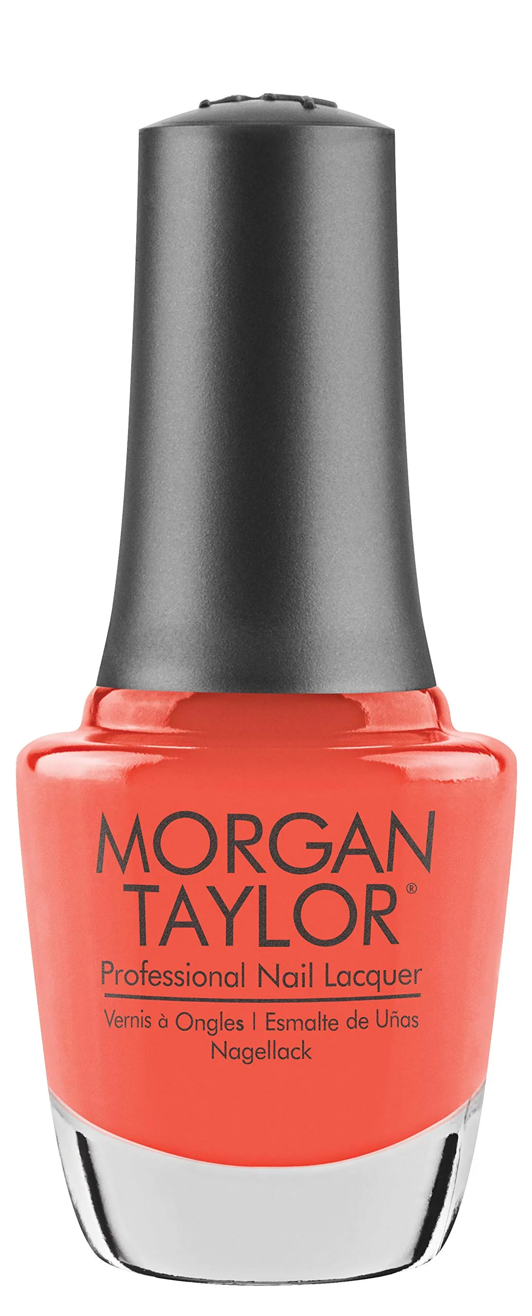 Genuine Morgan Taylor Nail Lacquer Brights Have More Fun Bright OrangeProfessional Lacquer Vibrant Chip-Resistant Fast-Drying Long-Lasting High-Shine Safe