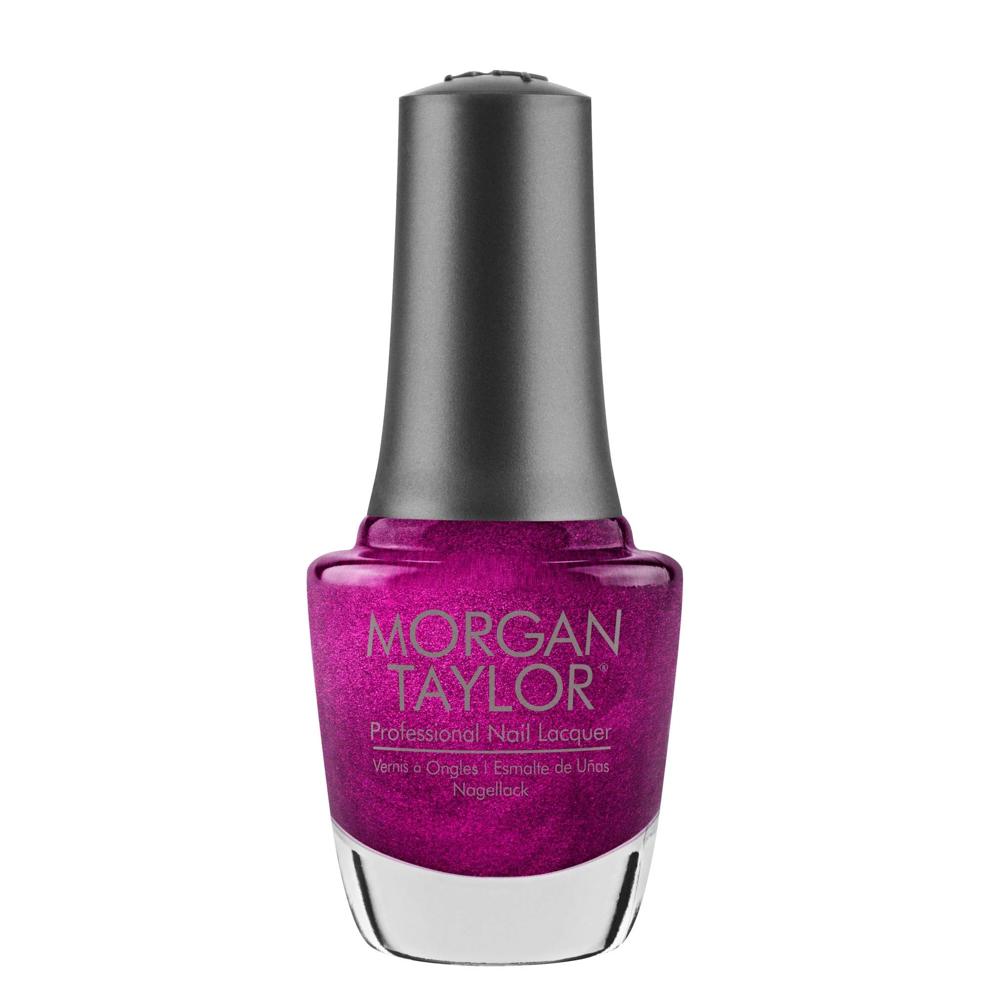 World-Class Morgan Taylor Nail Lacquer I'm From The Fuchsia Metallic Purple Professional Lacquer Vibrant Chip-Resistant Fast-Drying Long-Lasting Easy-to-Use