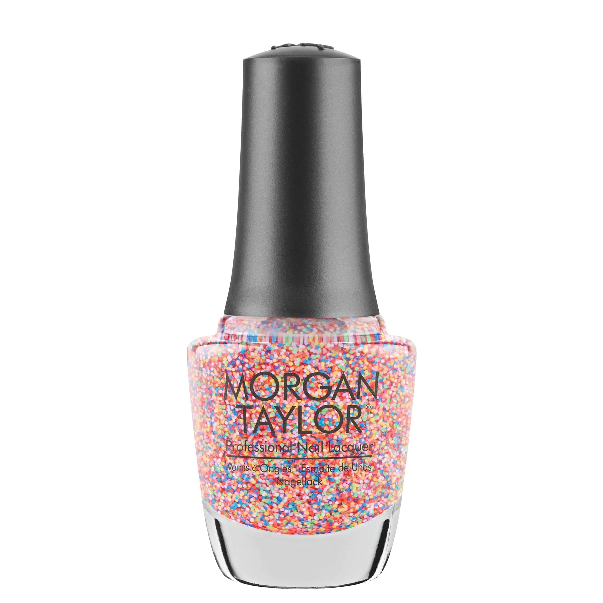 Next-Generation Morgan Taylor Nail Lacquer Lots Of Dots Sparkle Professional Lacquer Vibrant Chip-Resistant Fast-Drying Long-Lasting High-Shine Carefully Designed