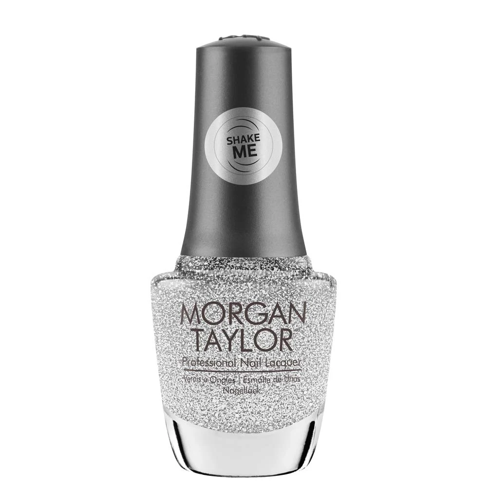 Expertly Made Morgan Taylor Nail Lacquer Shake Up The Collection The Shake Up Silver Sparkle Professional Vibrant Chip-Resistant Fast-Drying Casual