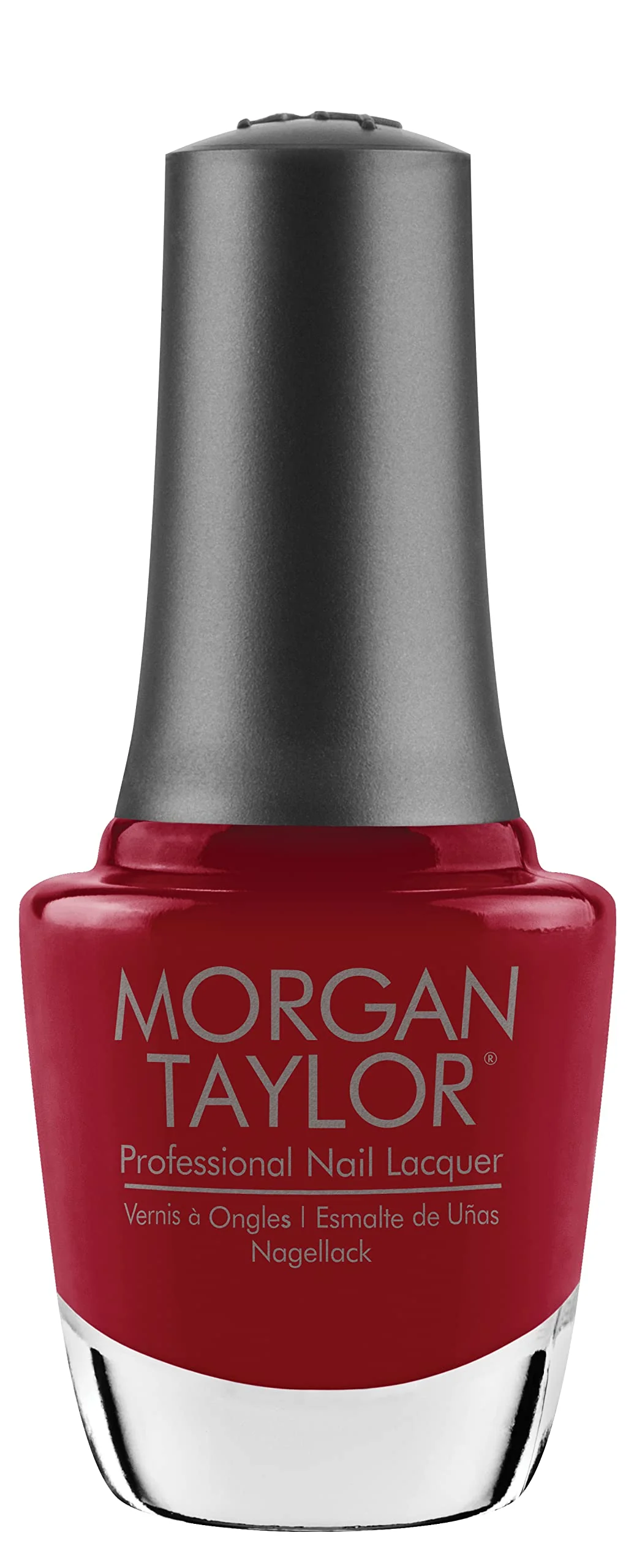 Recyclable Morgan Taylor Nail Lacquer Ruby Two-Shoes Red Professional Lacquer Vibrant Chip-Resistant Fast-Drying Long-Lasting High-Shine Premium Material