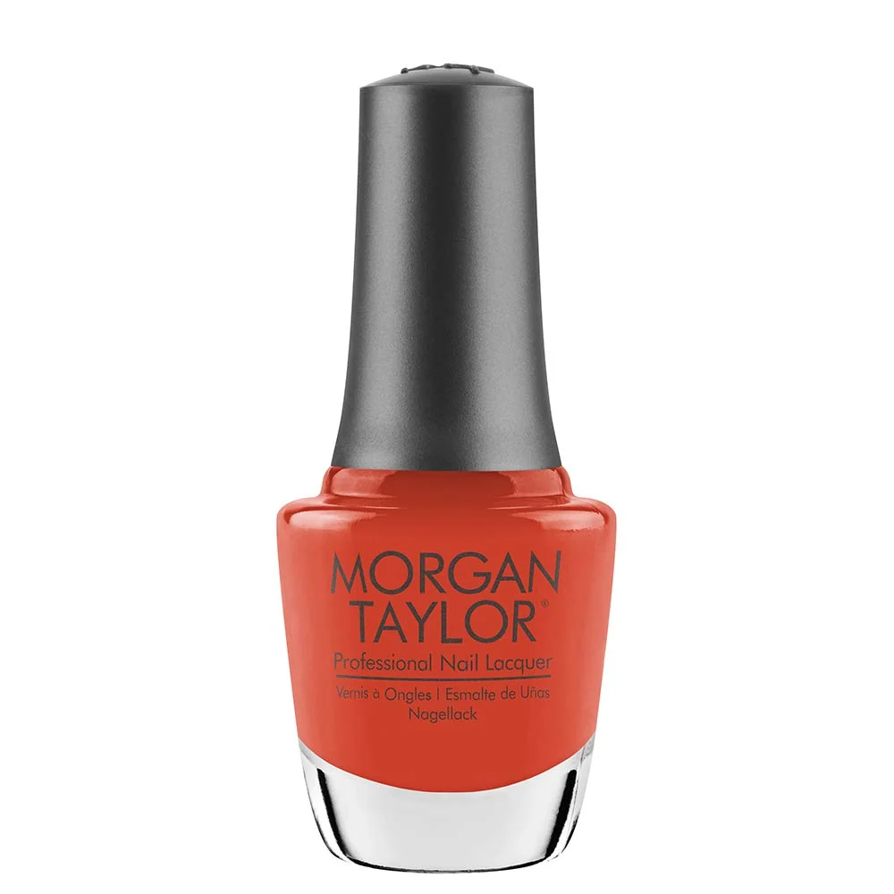 Unique Morgan Taylor Nail Lacquer Tiger Blossom Orange Professional Lacquer. Vibrant Chip-Resistant Fast-Drying Long-Lasting High-Shine Finish