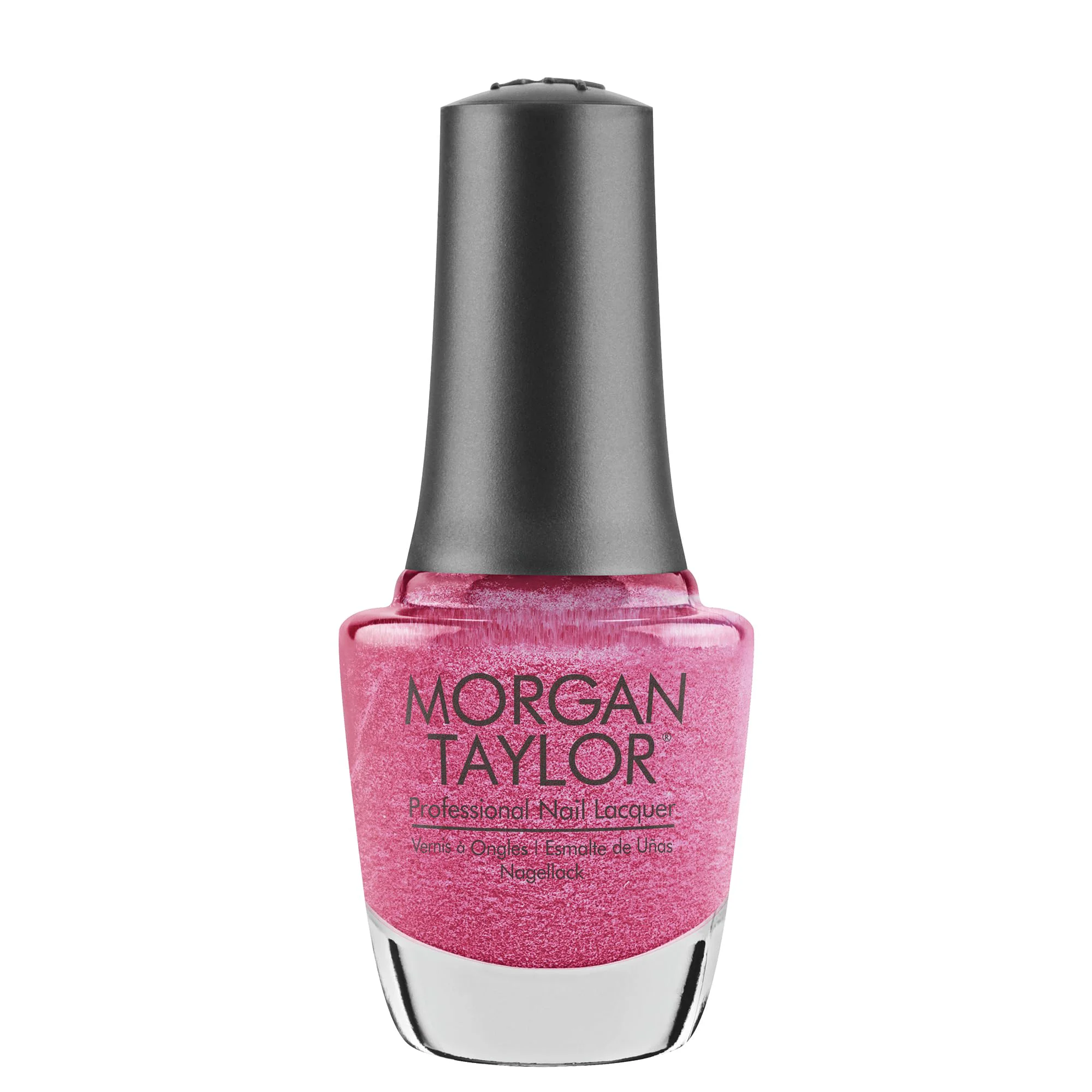 Environmentally Friendly Morgan Taylor Nail Lacquer Tutti Frutti Sparkly Pink Professional Lacquer Vibrant Chip-Resistant Fast-Drying Long-Lasting High-Shine Premium