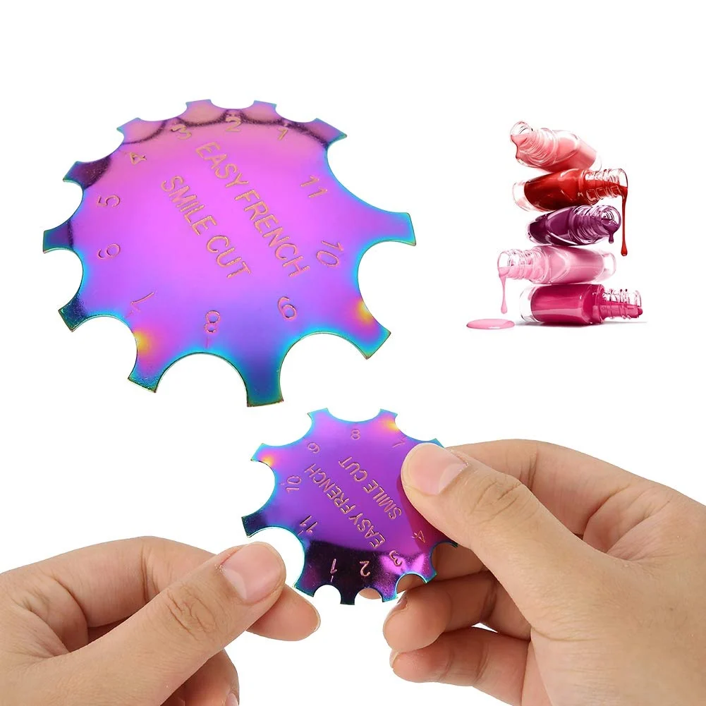 Recyclable Nail Art Template Nail Art Template Tool Smile Line Cutter Smile Easy French Smile Smile Line Cut Trimmer Manicure Tool Excellent