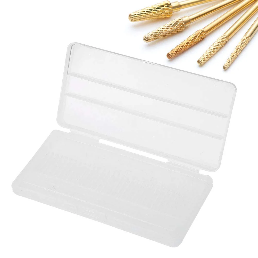Enhanced Nail Drill Bits Case 30 Holes Nail Drill Bits Storage Box Manicure Drill Bits Container Holder Display Case Organizer Empty Nail Grinding Organizer Original Design