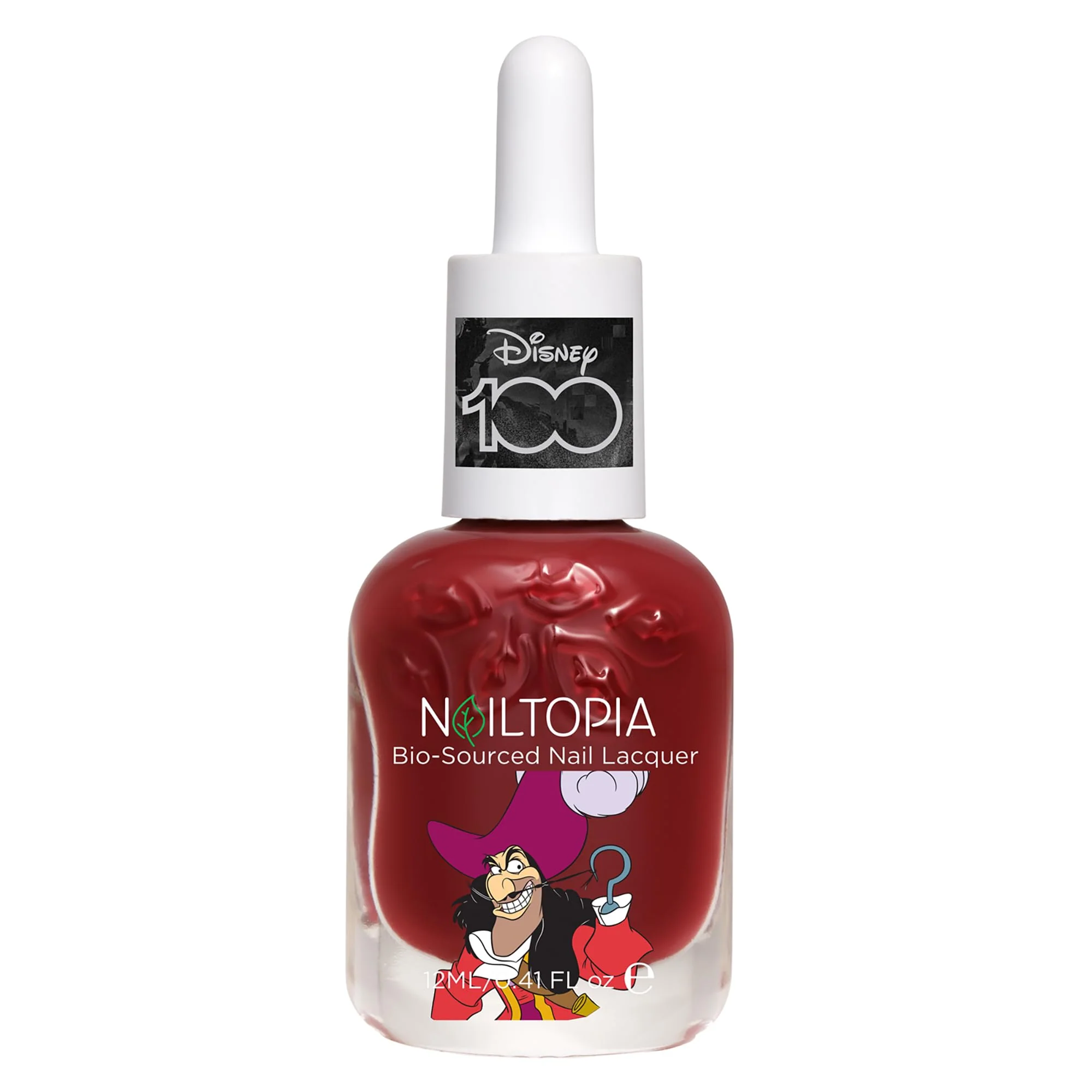 Outstanding Nailtopia Bio-Sourced Chip Nail Lacquer Disney Collection Captain Hook 0.41 oz - All Natural - Vegan - Strengthening - Quick-Dry - Long Lasting Convenient