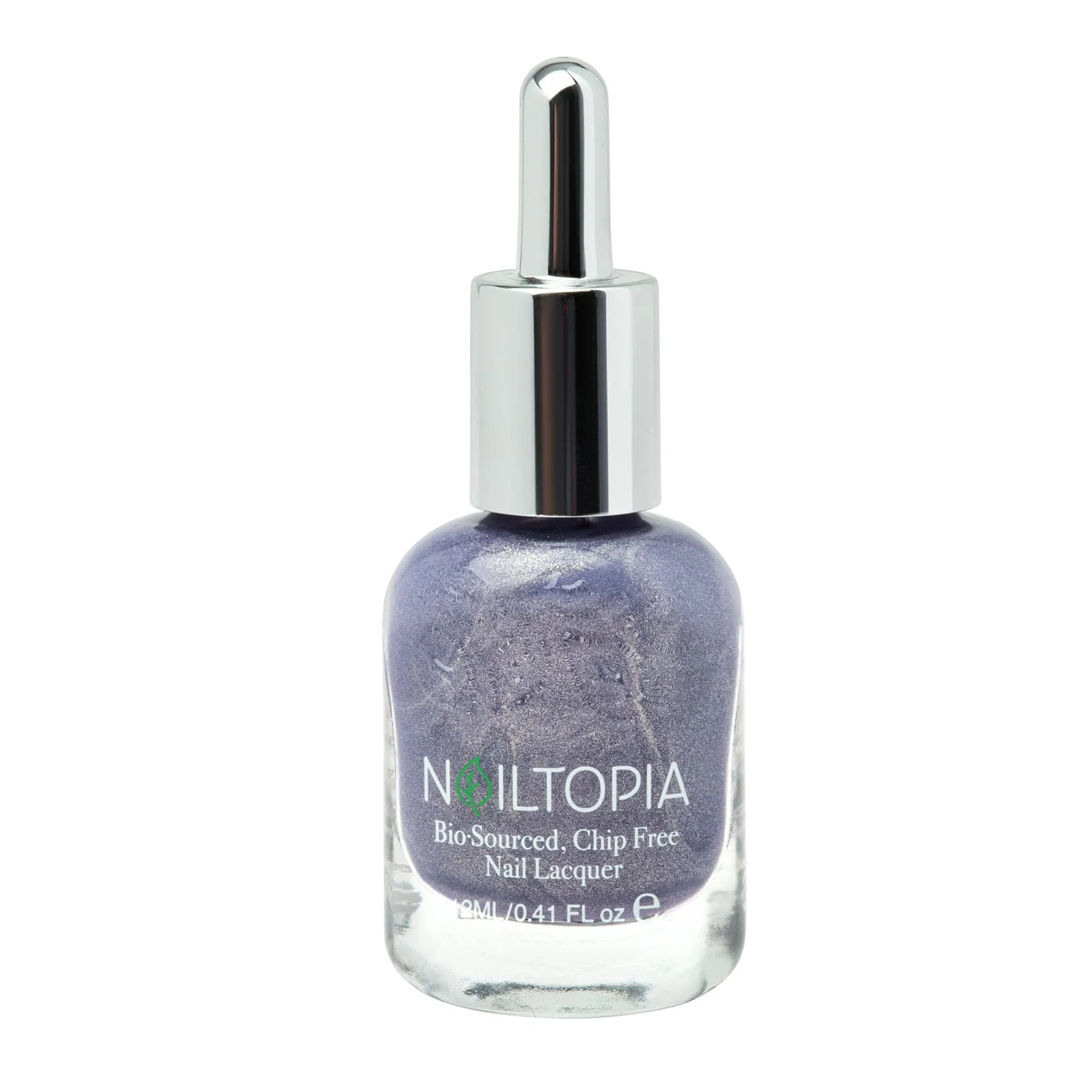 Lightweight Nailtopia - Plant-Based Chip Nail Lacquer - Non Toxic Bio-Sourced Long-Lasting Strengthening Polish - Stay Inspired Medium Purple With Gold Convenient