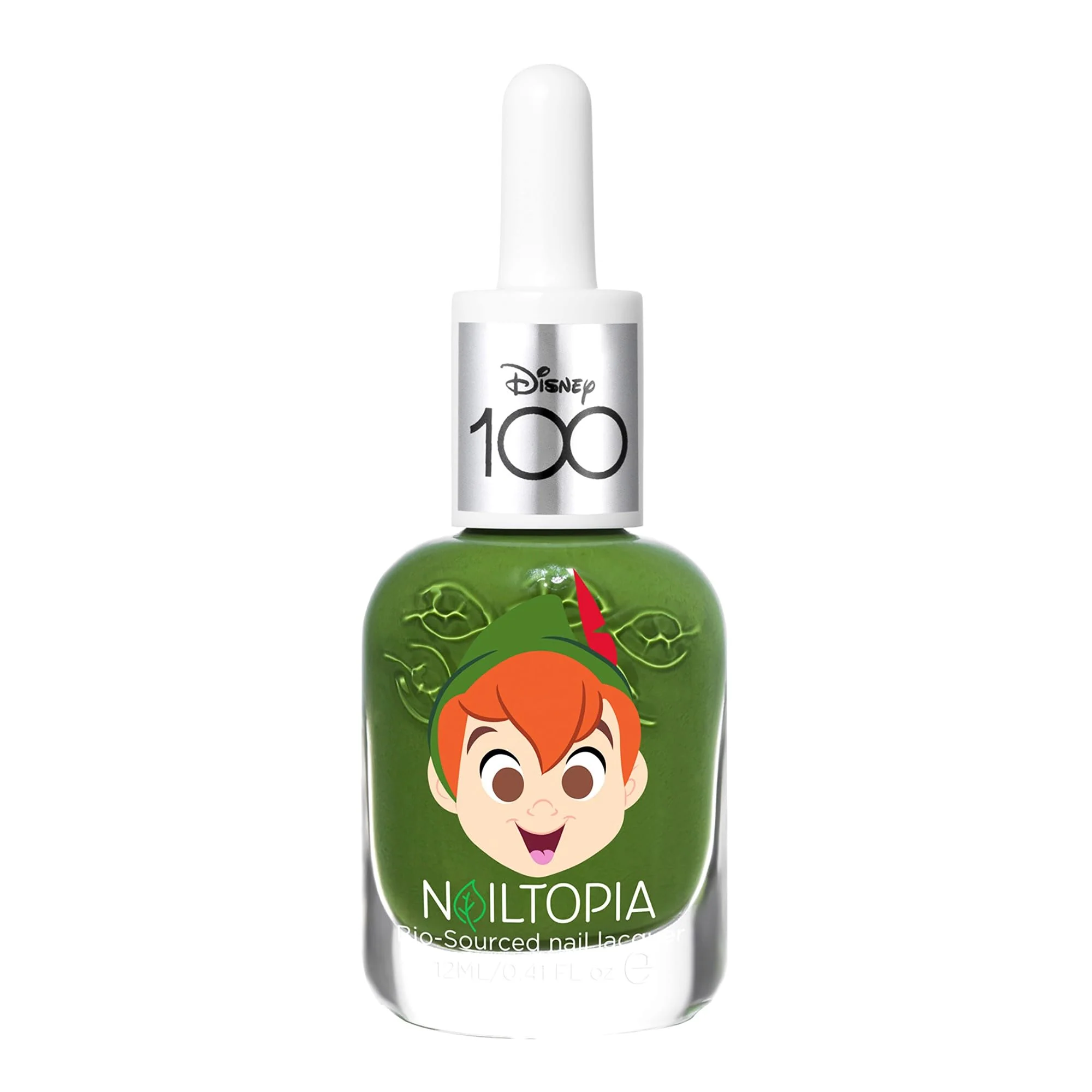 High-Grade Nailtopia Bio-Sourced Chip Nail Lacquer Disney Collection Peter Pan - Superfood-Infused Polish - Chip Resistant Formula - Quick-Dry Long Lasting Classic