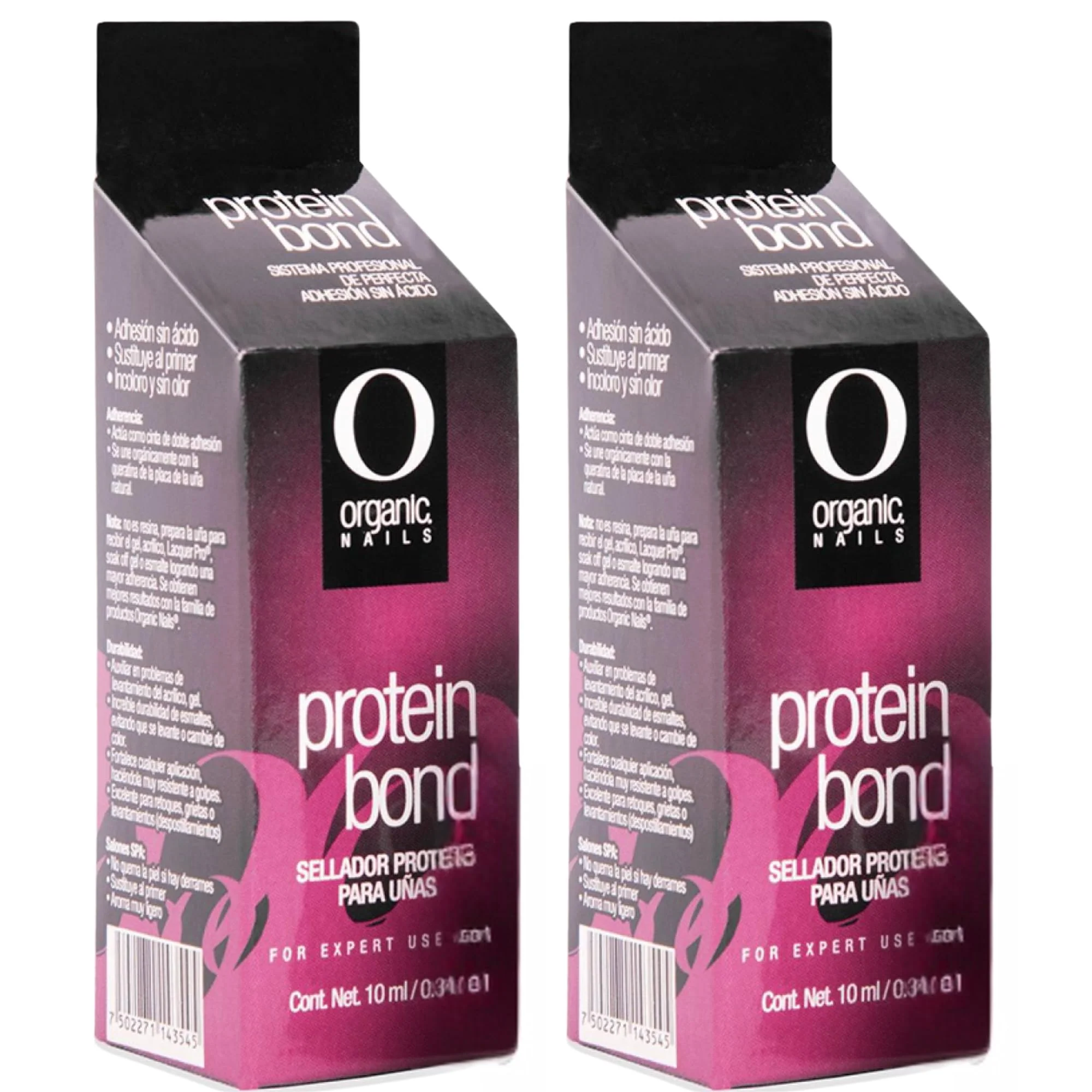 Smart Nail Primer Protein Bond 2-Pack 0.34 fl oz Each - Non-Acid Nail Bonding Agent for Acrylic Gel Strong Adhesion No-Lift Nail Prep for Gel Polish Functional