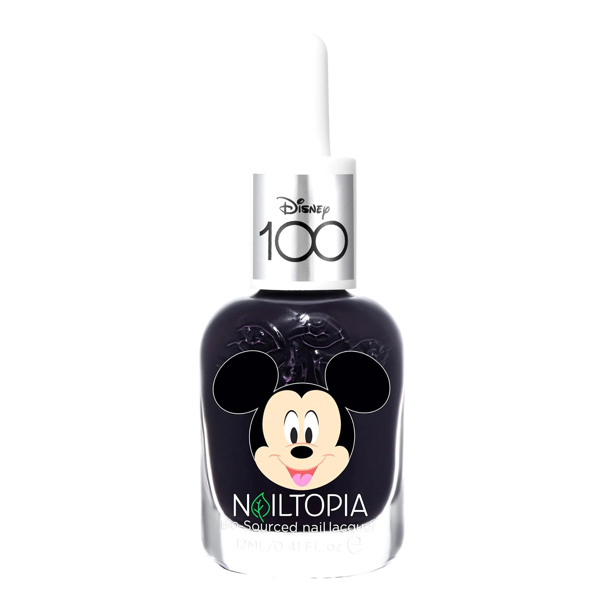 Official Nailtopia Bio-Sourced Chip Nail Lacquer Disney Collection Mickey Mouse - Superfood-Infused Polish - Chip Resistant Formula - Quick-Dry Long Quality