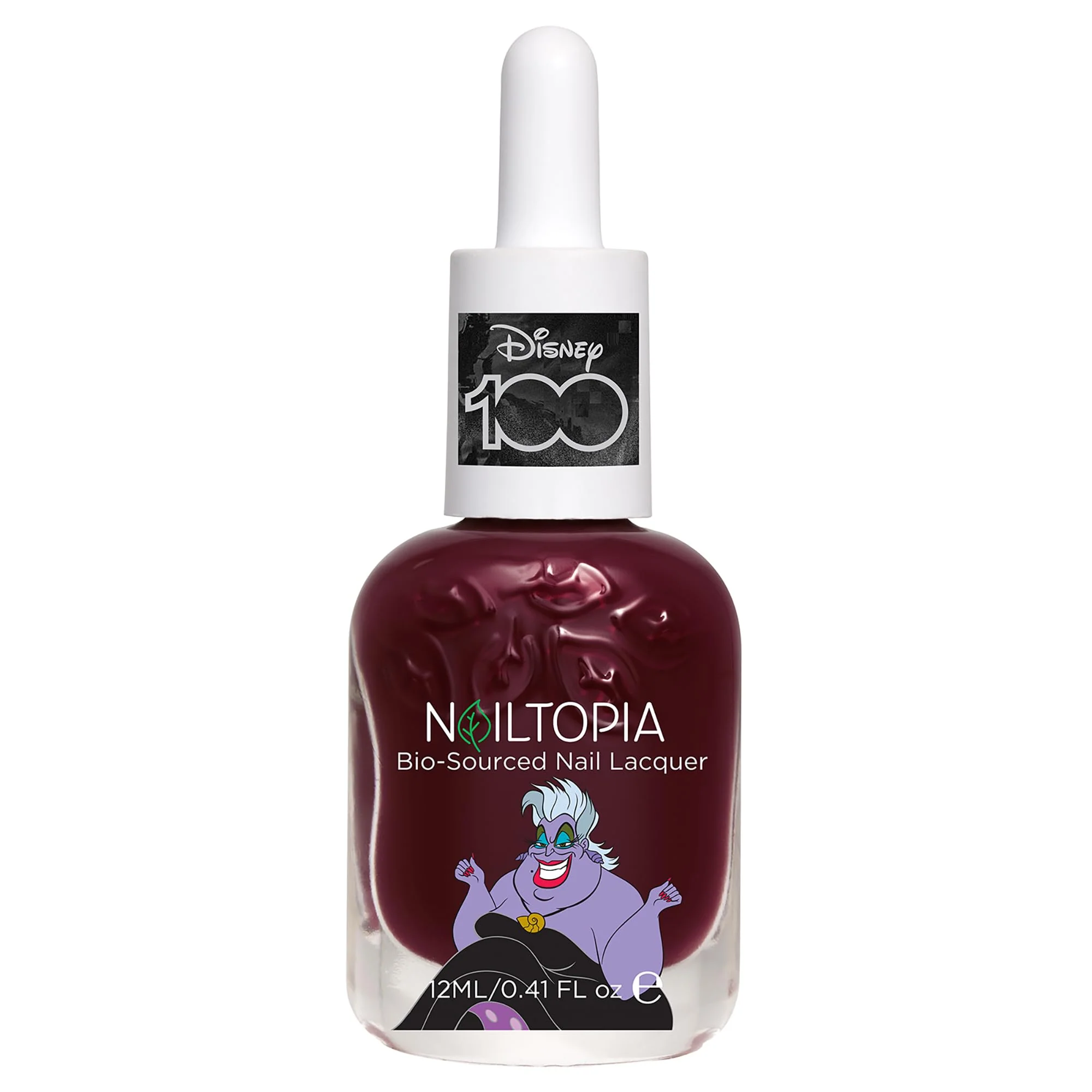 Certified Nailtopia Bio-Sourced Chip Nail Lacquer Disney Collection Ursula 0.41 oz - All Natural - Vegan - Strengthening - Quick-Dry - Long Lasting Efficient