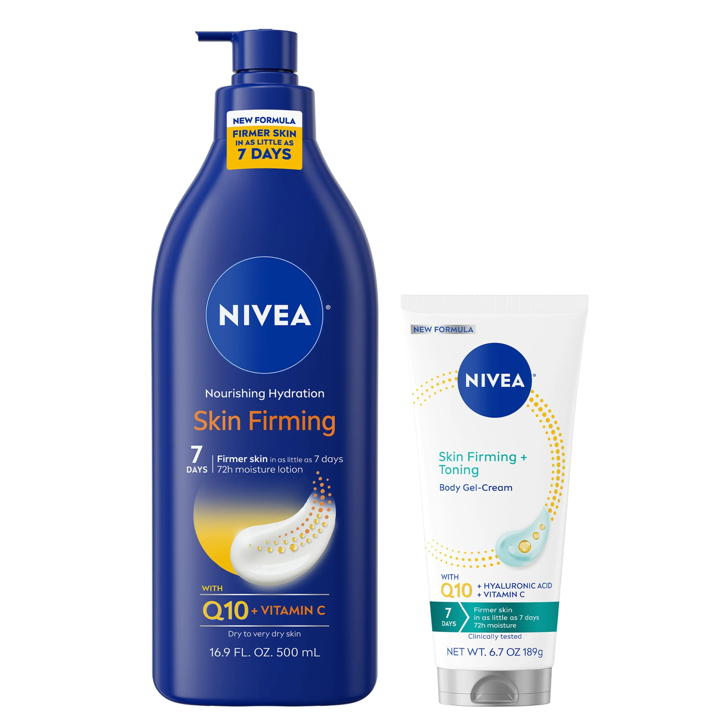 Flexible NIVEA Nourishing Hydration Skin Firming Body Lotion 16.9 Fl Oz Skin Firming Toning Body Gel Cream with Hyaluronic Acid 6.7 Oz Enriched Genuine