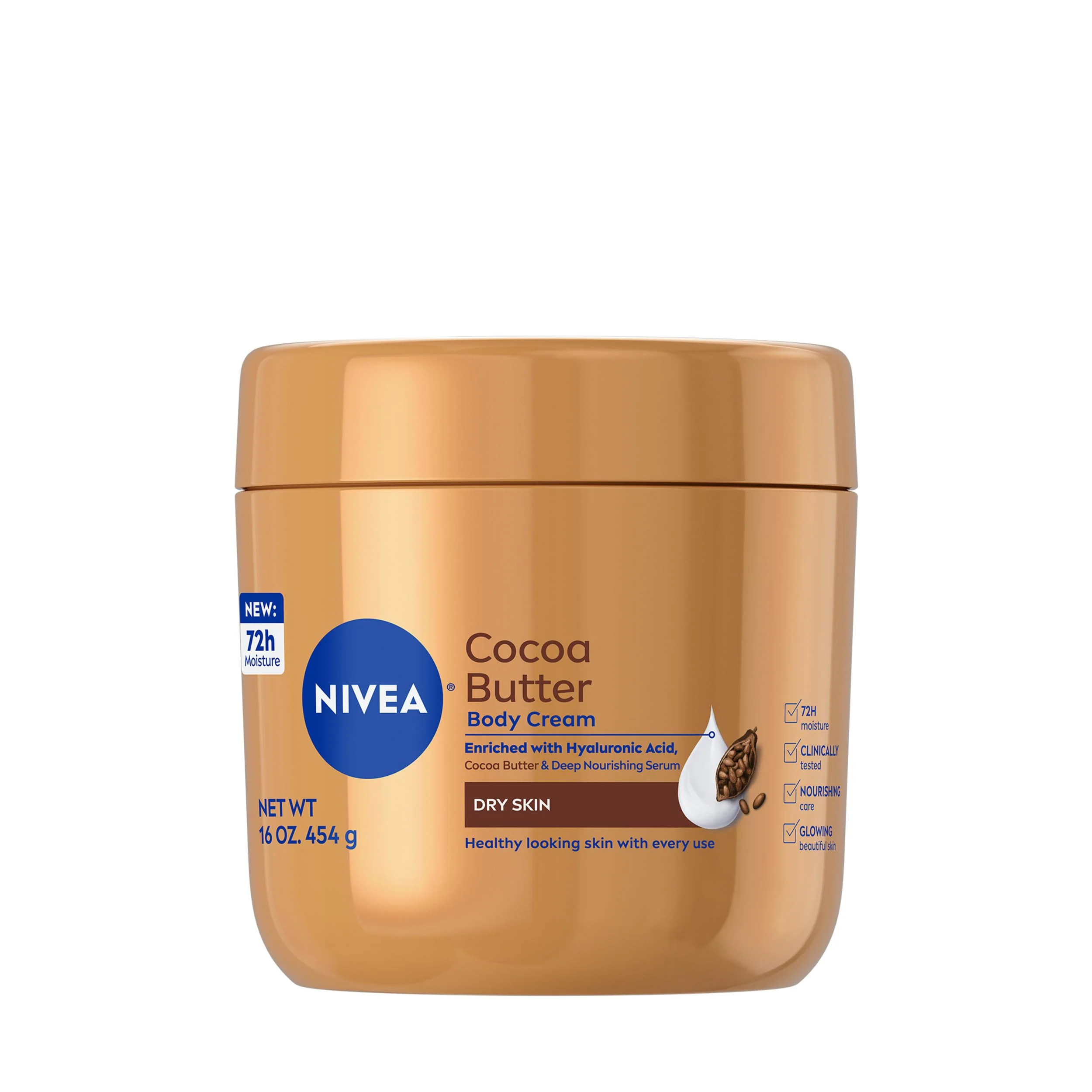 Fine NIVEA Cocoa Butter Body Cream with Deep Nourishing Serum Cocoa Butter Cream for Dry Skin 16 Ounce Jar High-Grade