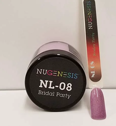 Prestigious NuGenesis Nail Dipping Powder Color 1.5oz 43g Jar - NL08 BRIDAL PARTY World-Class