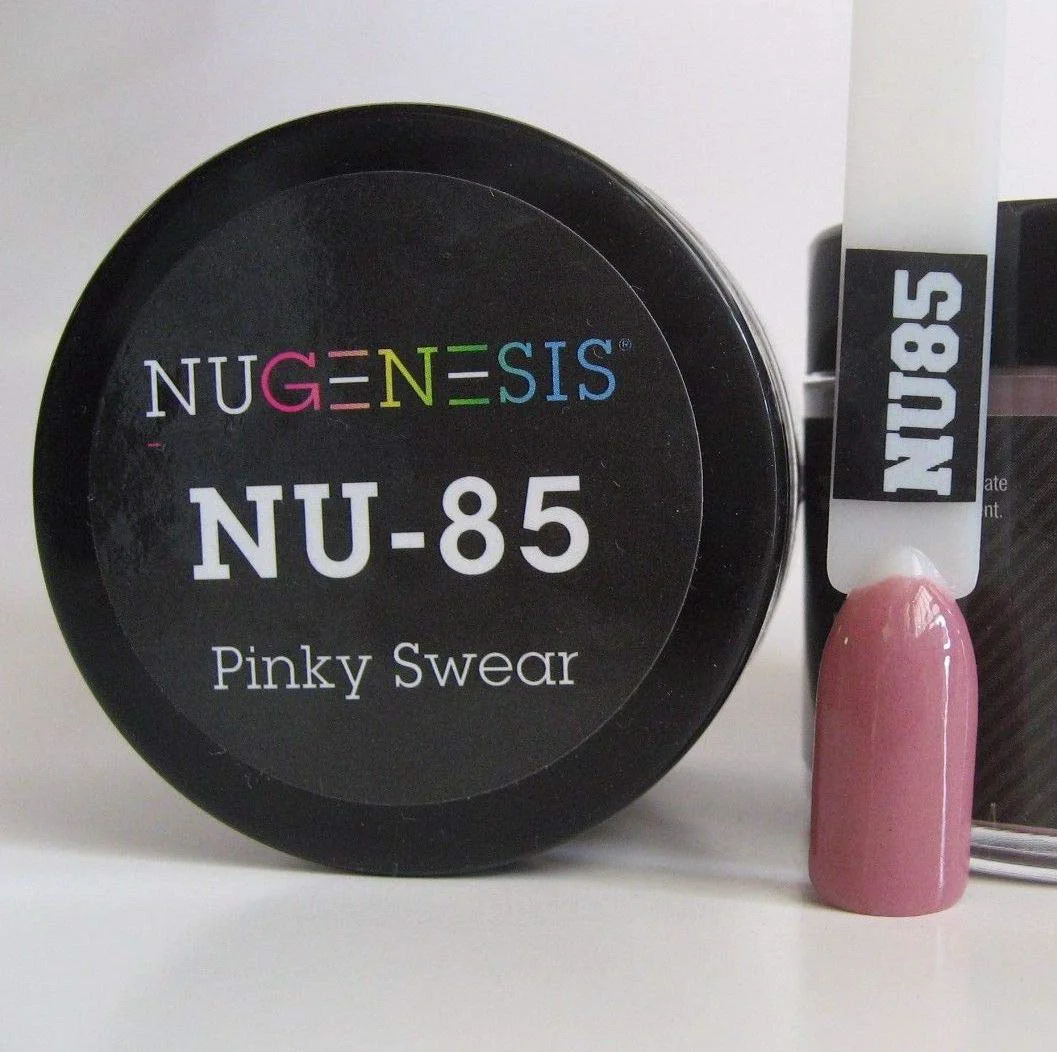 Advanced NuGenesis Nail Dipping Powder Color 1.5oz 43g Jar - NU85 Pinky Swear Detailed