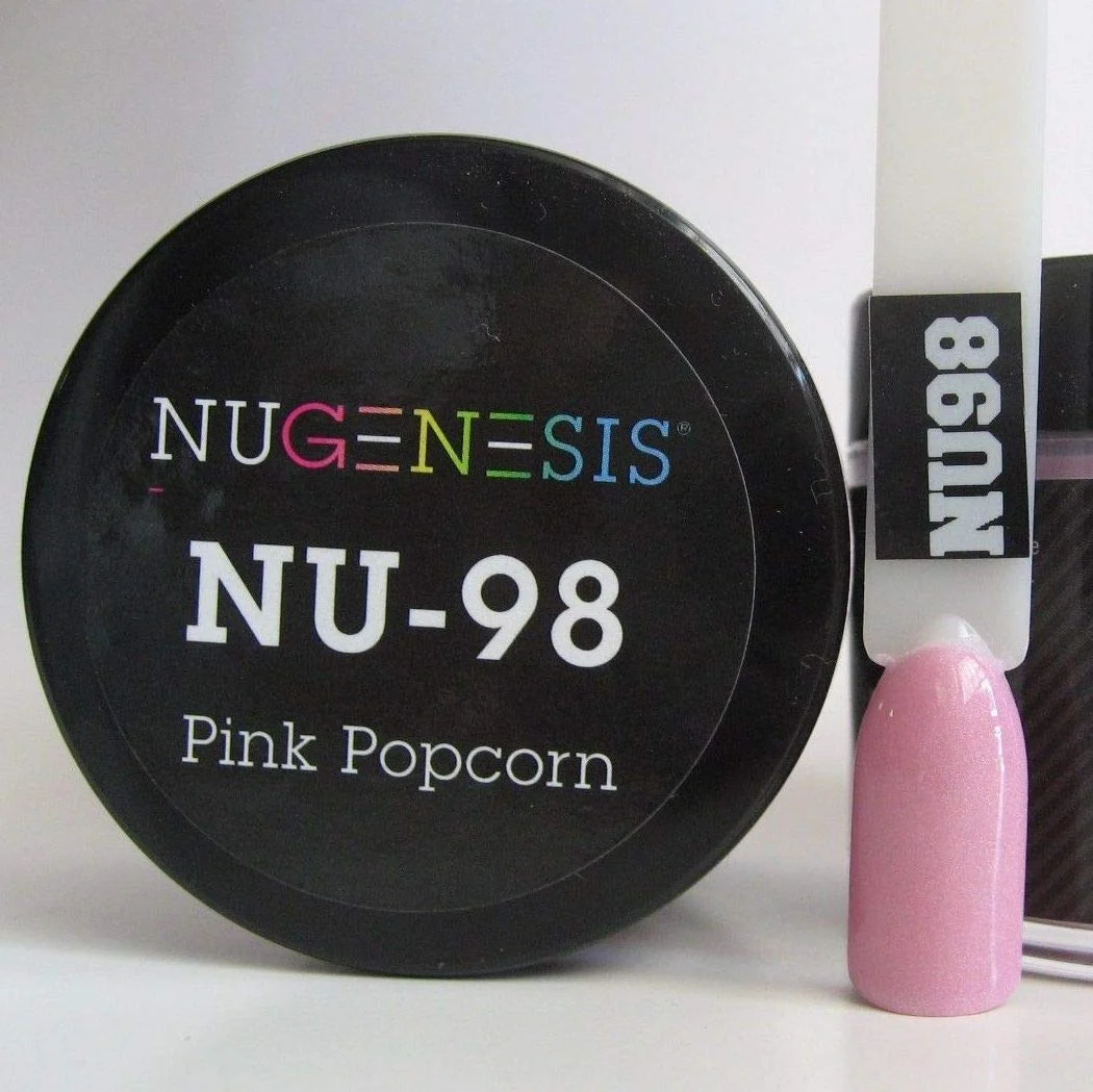 Smart NuGenesis Nail Dipping Powder Color 1.5oz 43g Jar - NU98 PINK POPCORN Easy-to-Use