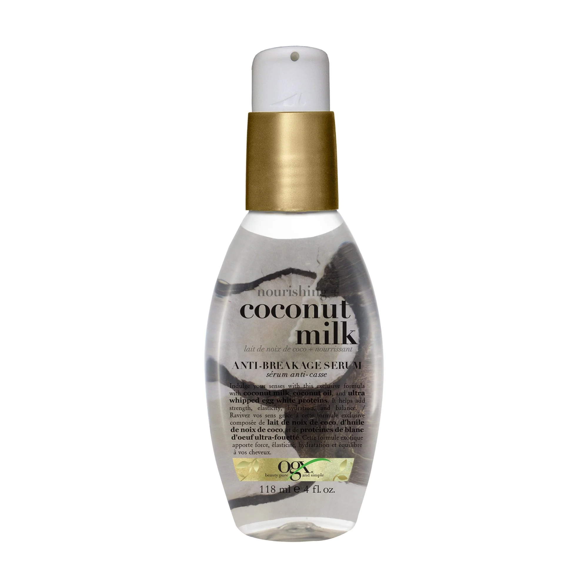 Powerful OGX Nourishing Coconut Milk Anti-Breakage Serum 118ml Effective