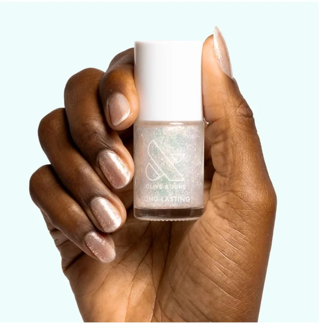 Flexible Olive June Long Lasting Nail Polish Diamonds Are a Mani s Friend 0.46 fl oz Sustainable