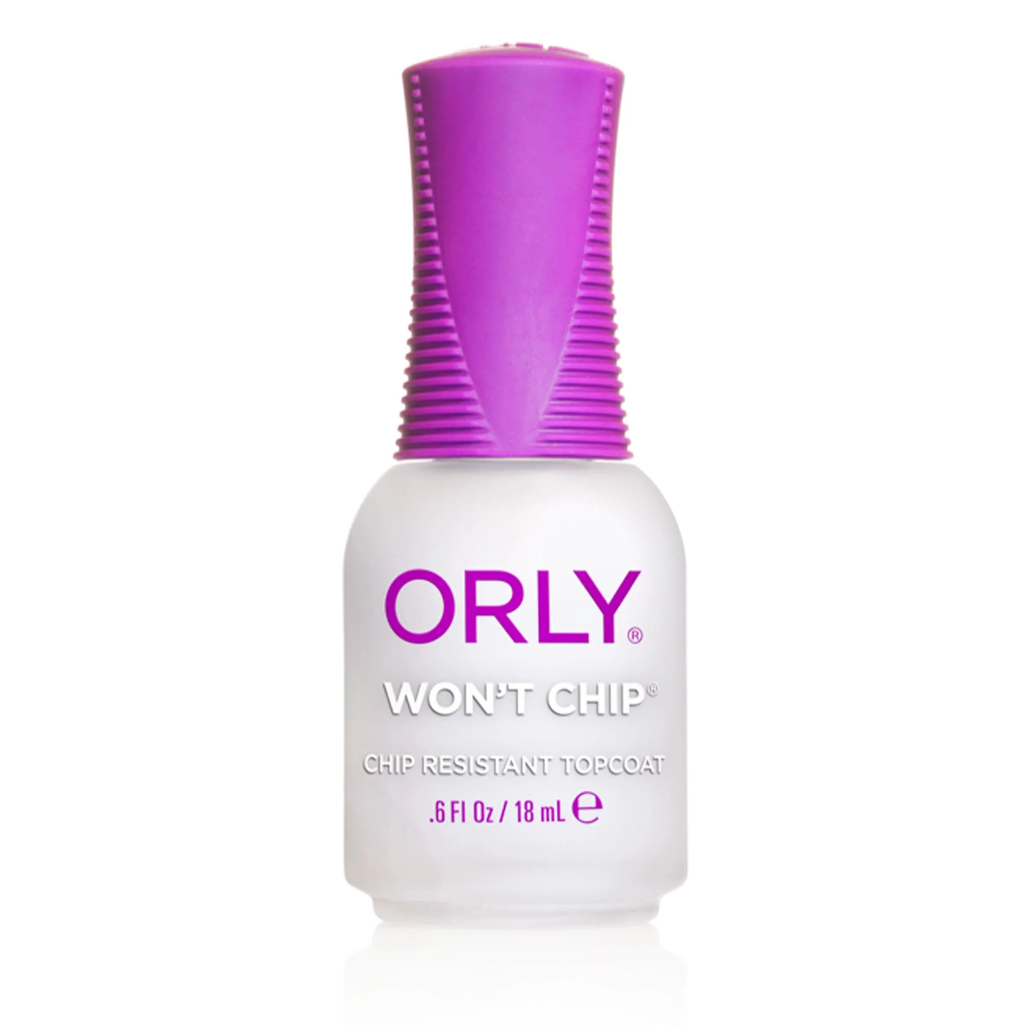 Functional ORLY Won t Chip Protective Topcoat Polymer Formula for Long-Lasting Chip-Resistant Manicures Seals Protects Nail Colour High Shine Finish Flexible