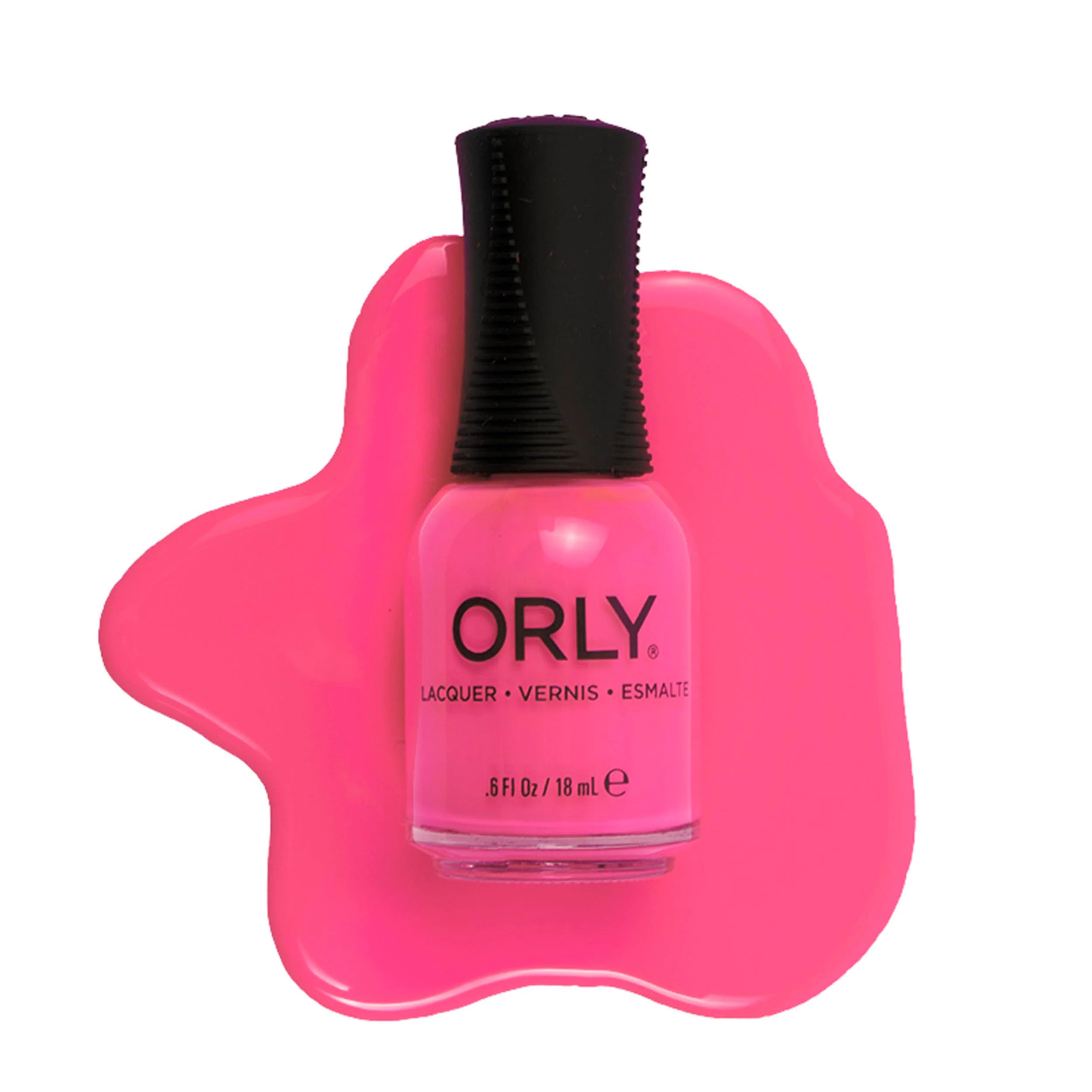 Breathable Orly Neon Nail Polish - That s Hot Hot Pink Crème Bright Bold Nails Full Coverage in Just Two Coats Stays On Without Chipping for Days Easy Fine Crafted