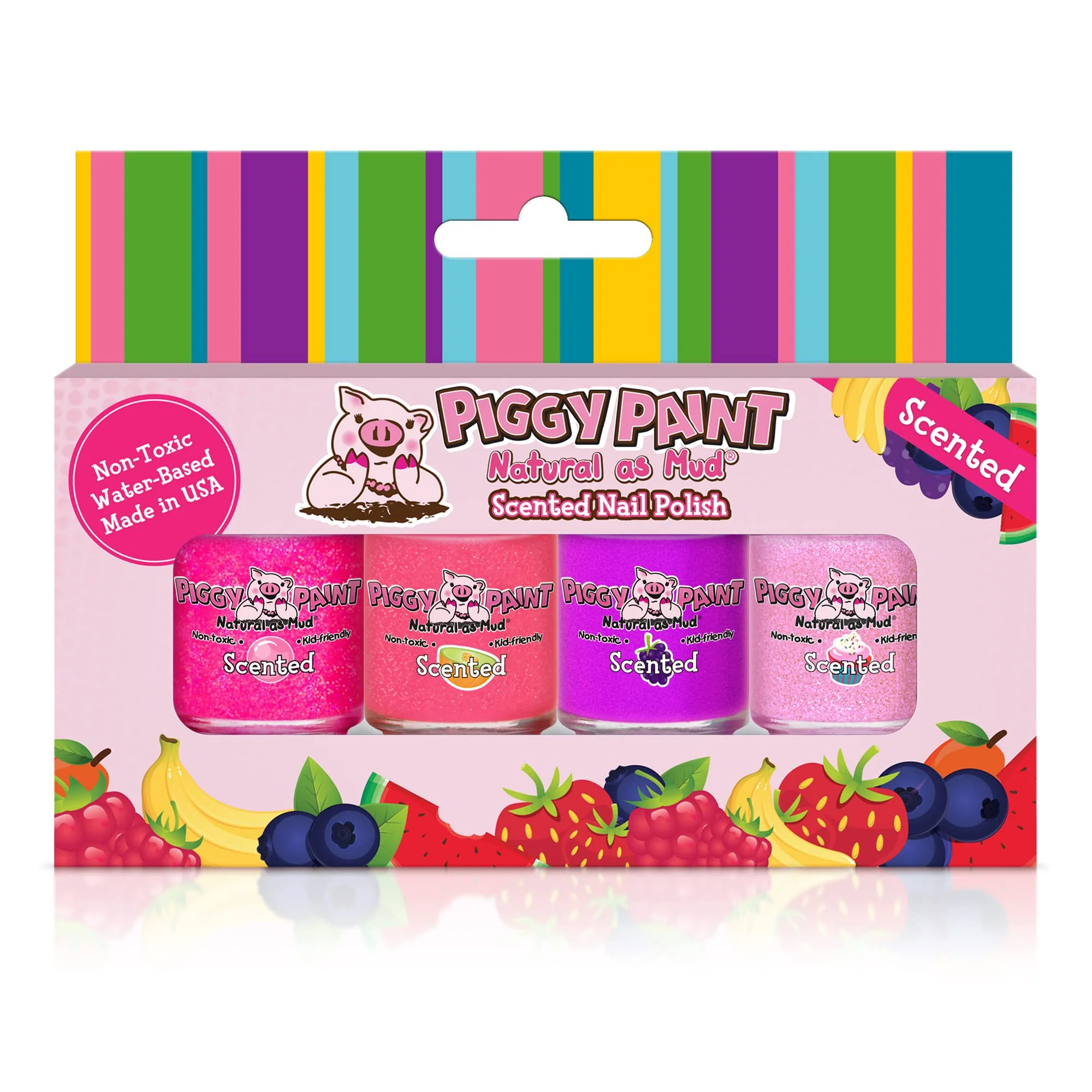 Quality Piggy Paint Nail Polish - Non-Toxic Polish for Little Girls Toddlers Kids Water Based Formula Safe Cruelty Vegan Natural Durable Genuine