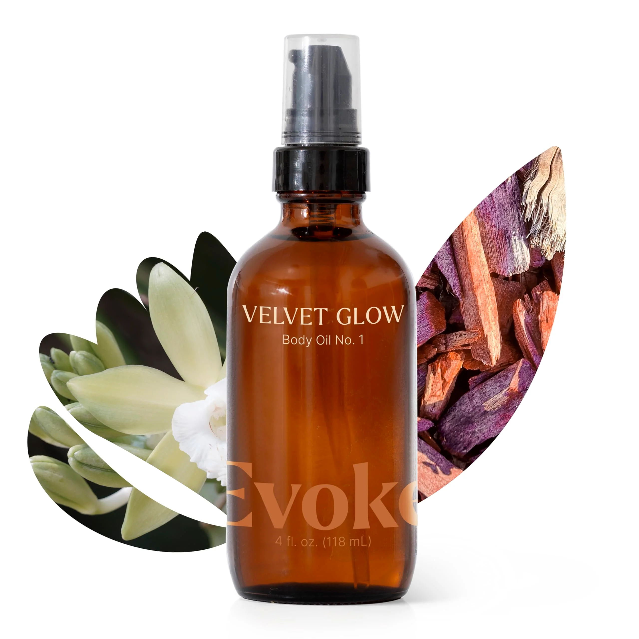 Versatile Plant Therapy Evoke Velvet Glow Body Oil 4 oz Ultra Hydrating Quick Absorption for Silky Soft Skin Enriched with Squalane Argan and Vitamin E Expertly Made