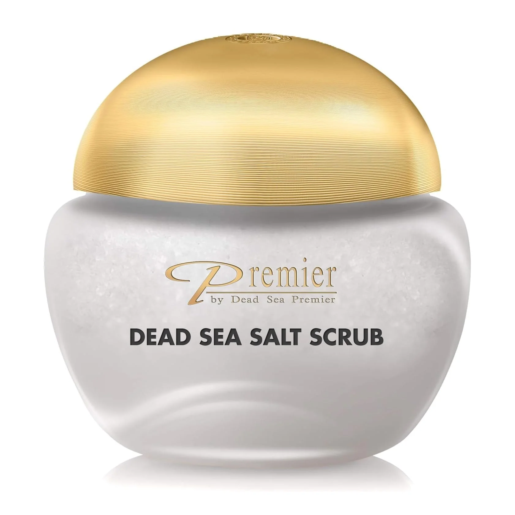 Genuine Premier Body Scrub for Dry Skin with Dead Sea Salt Exfoliating Salt Scrub with Jojoba Sweet Almond Grape Seed Oils Foot and Hand Exfoliator Pure