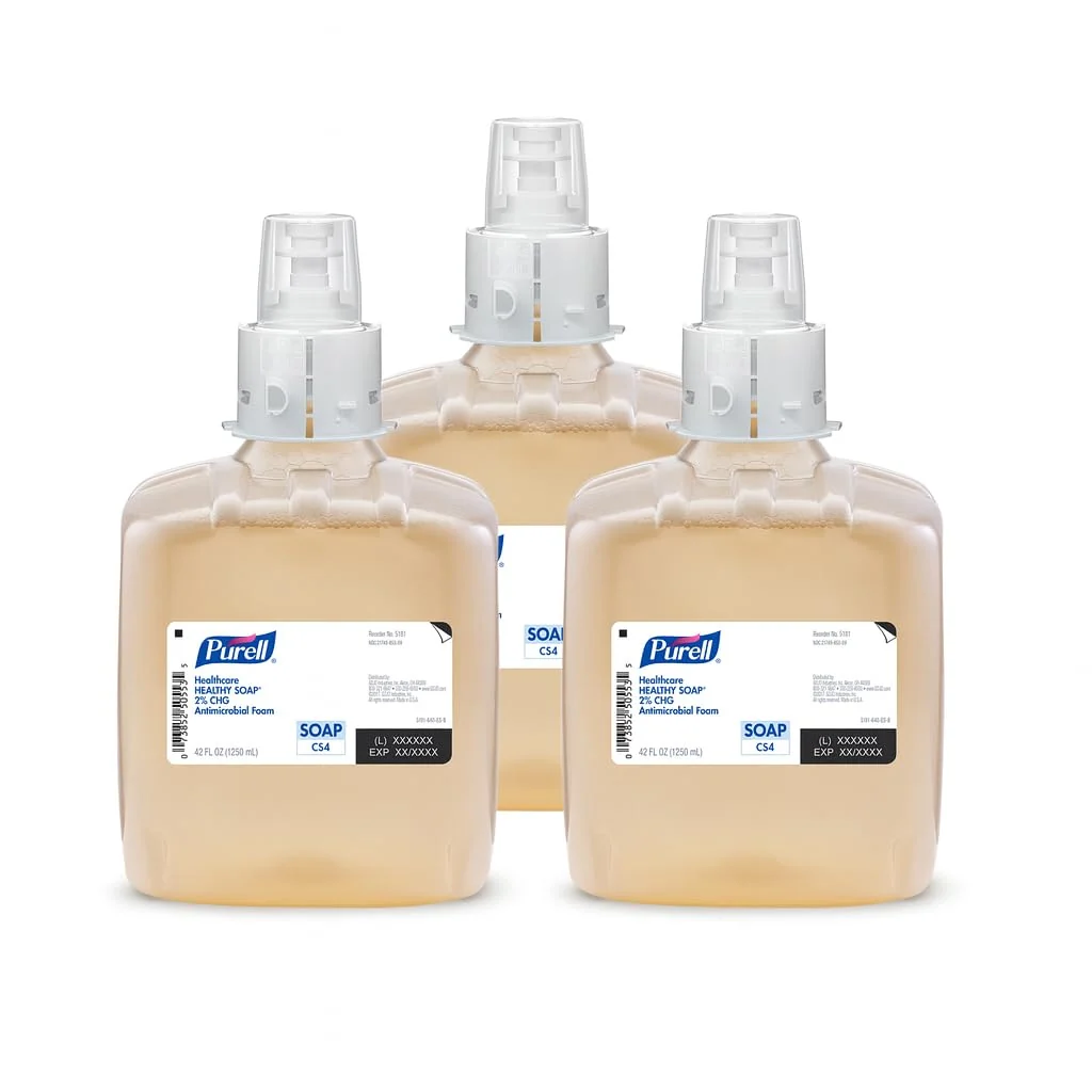 Premium Material PURELL Healthcare HEALTHY SOAP 2 CHG Antimicrobial Foam Fragrance 1250 mL Foam Refill for PURELL CS4 Manual Soap Dispenser Pack of 3 Unique