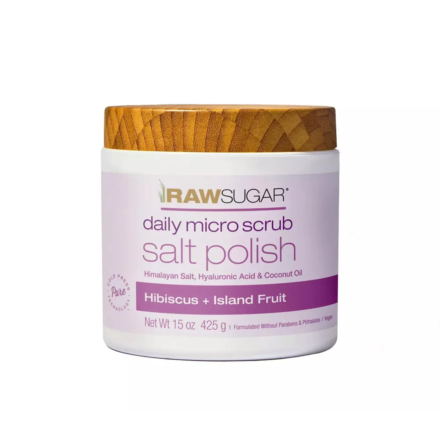 High-End RawSugar Daily Micro Salt Scrub for Body Exfoliates Brightens 15 oz Trendy