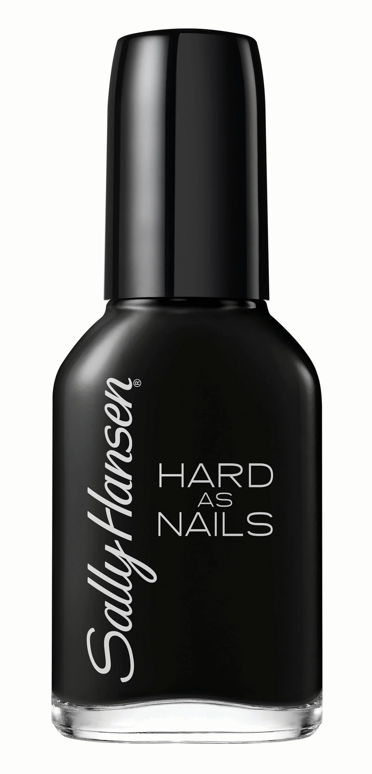 Innovative Sally Hansen Hard as Nails Black Heart Long Lasting Chip Resistant Opaque Shiny Black Nail Polish Unique