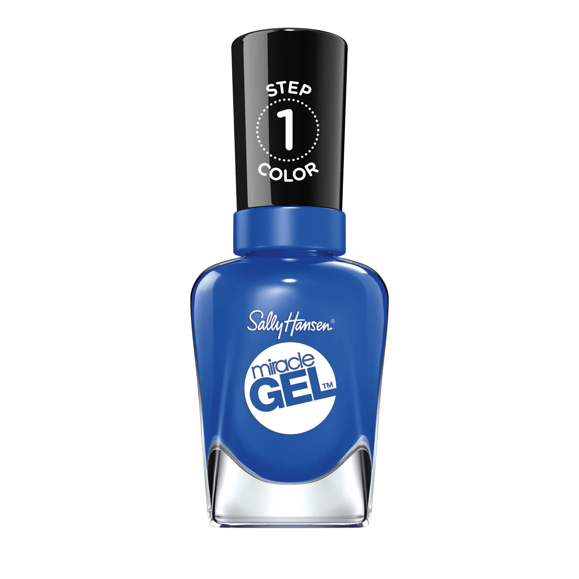 Smooth Sally Hansen Gel Salon Quality Nail Polish Gel-Like Formula Two-Step System No UV Light Needed Long Lasting Opaque Glossy 619 Tidal Dependable