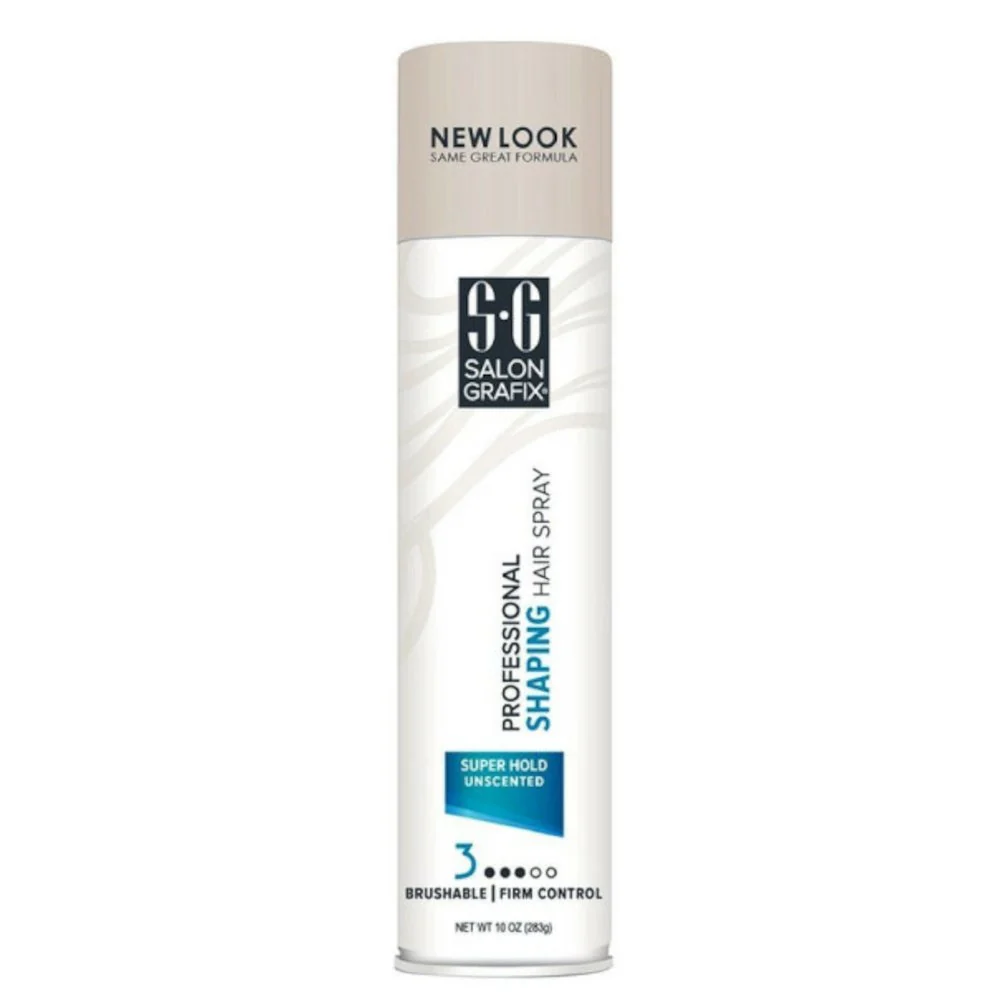 Stylish Salon Grafix Unscented Shaping Hair Spray 10oz each 9 Environmentally Friendly