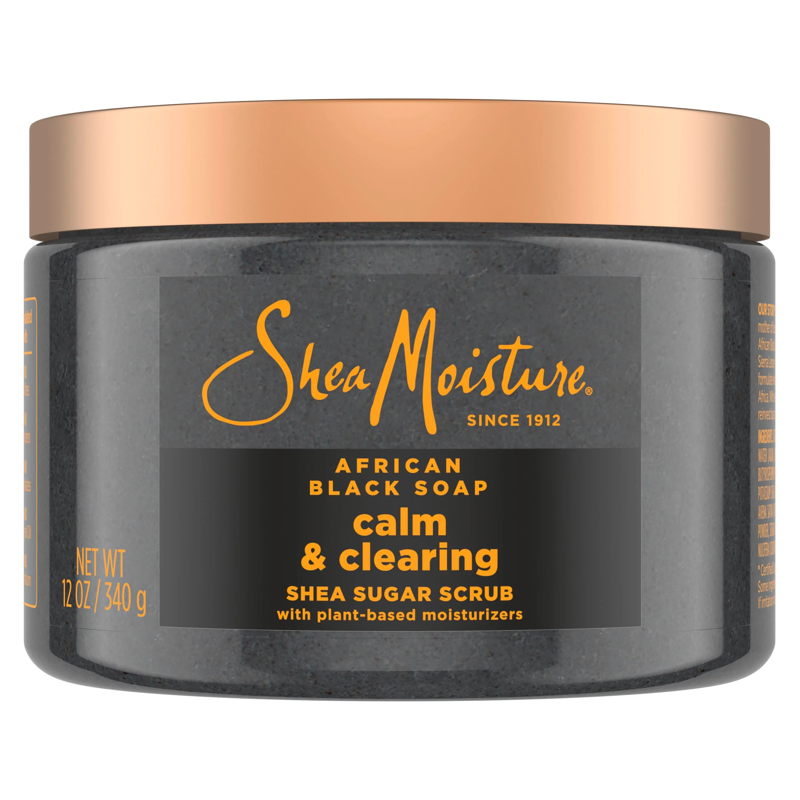 Top-Quality SheaMoisture Sugar Body Scrub African Black Soap for healthy glowing skin African black soap with 24h shea moisture nutrients 12 oz Specialty
