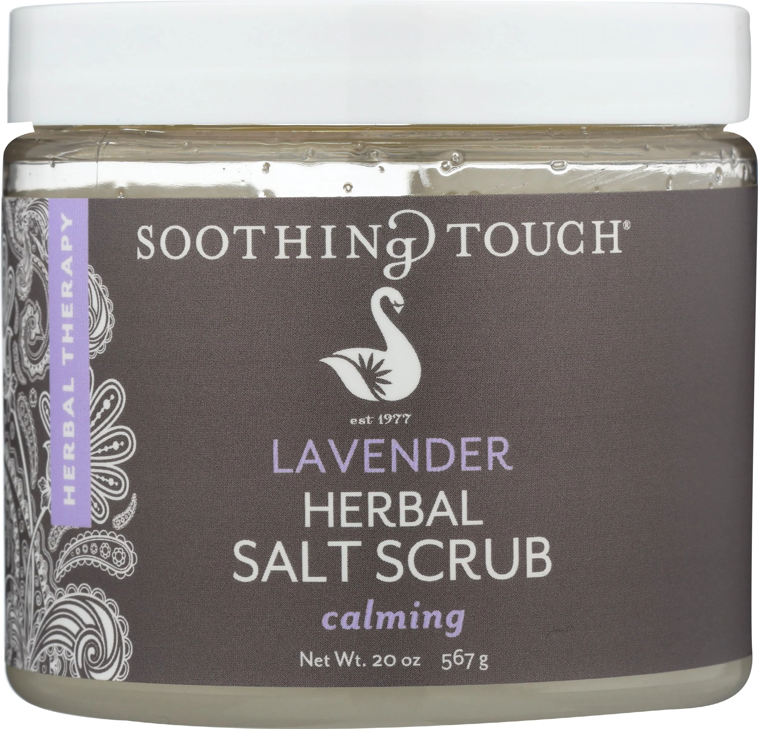 Natural Soothing Touch Herbal Salt Scrub Lavender - 20 Oz Refined