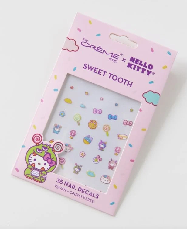 Lightweight The Creme Shop x Hello Kitty 35 Nail Decals Sweet Tooth Eco-Friendly