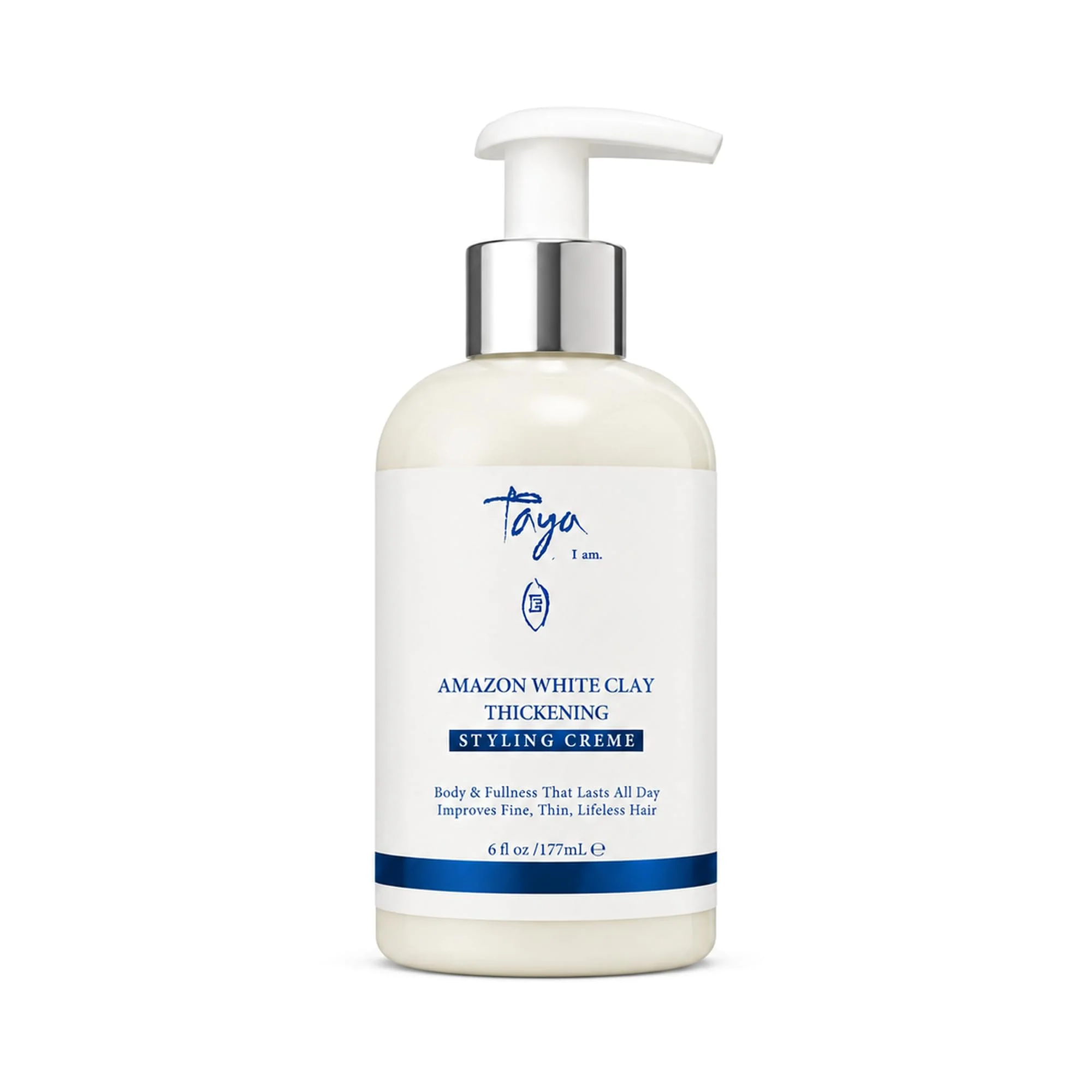 Casual Taya Amazon White Clay Thickening Crème - Weightless Styling Cream for Fuller Hair - Sulfate and Paraben Natural Hair Care for Women 6 fl oz Specialty