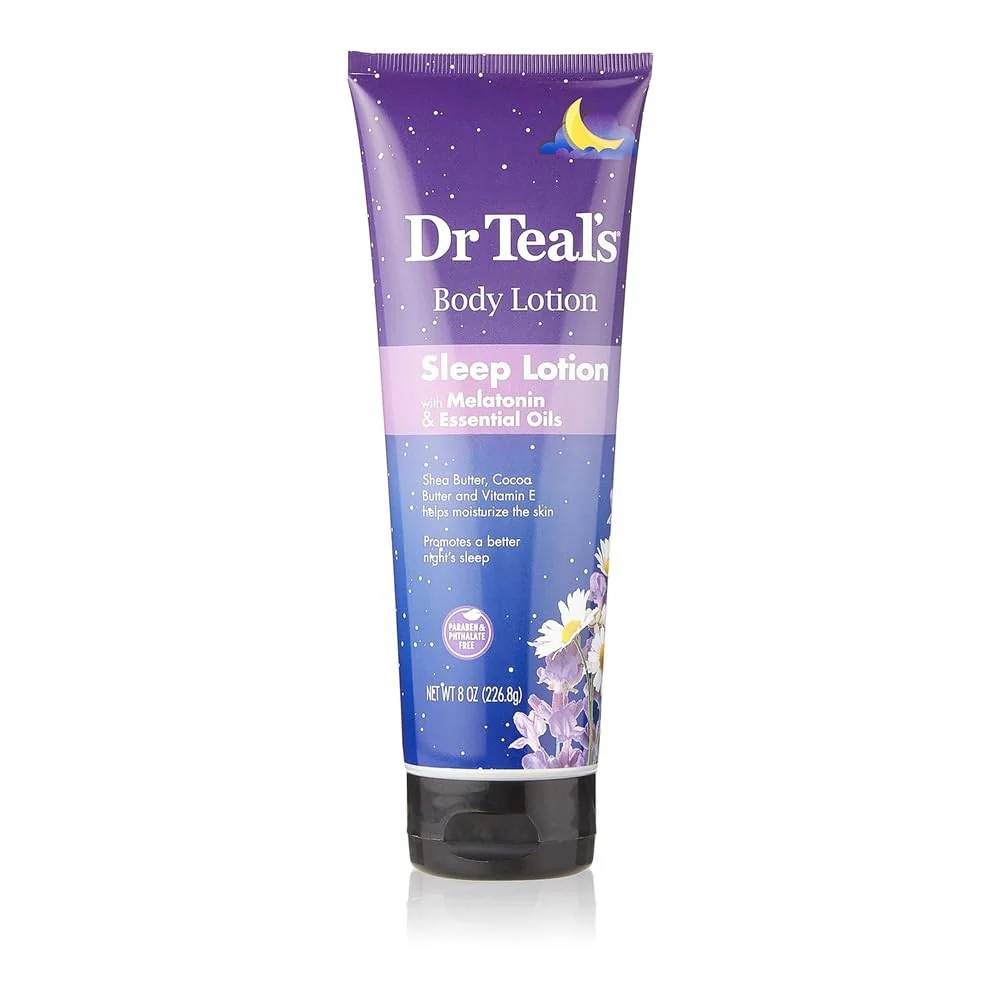 Eco-Friendly Teal's Adults Body Lotion Melatonin Essential Oils Night Sleep 8 oz Pure